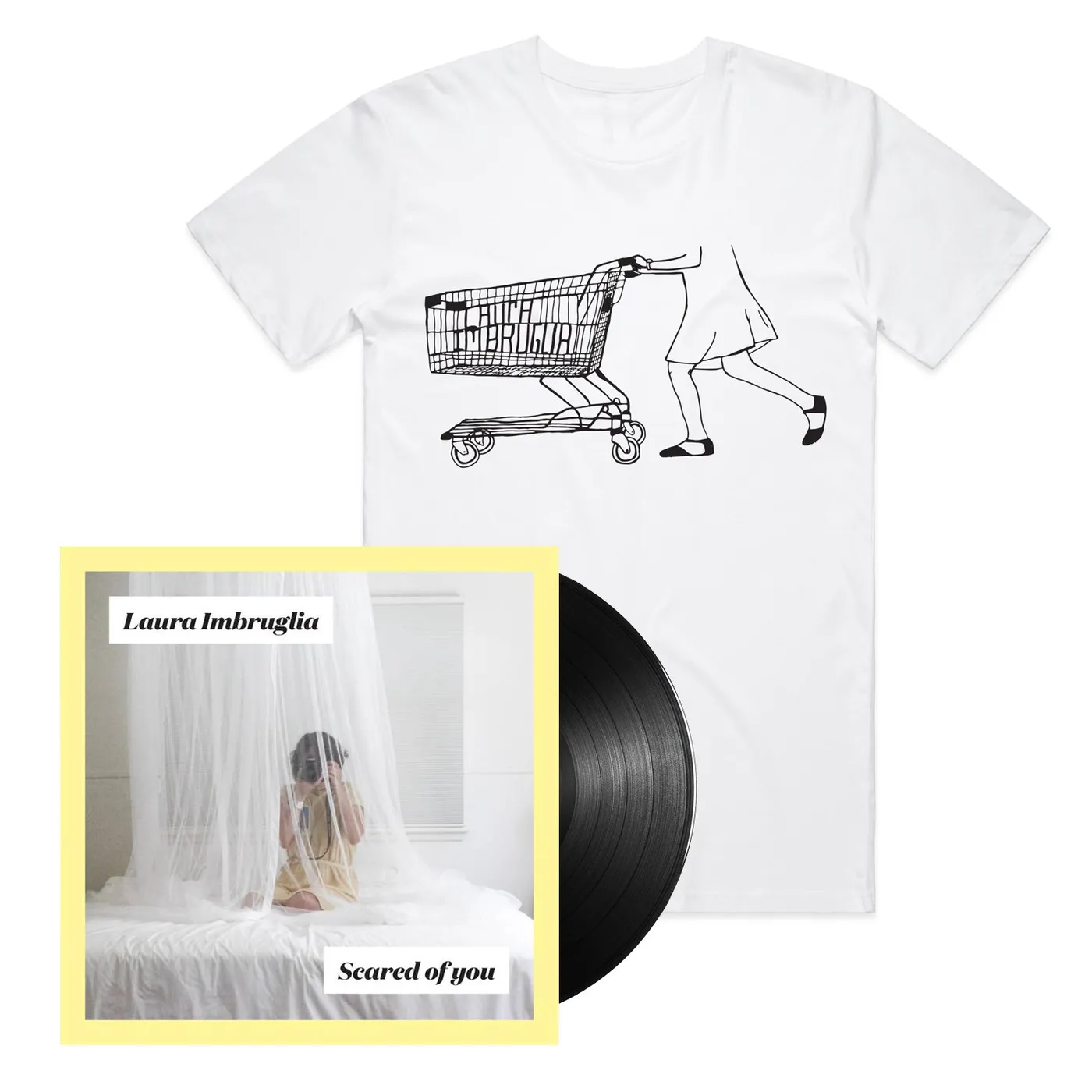 Laura Imbruglia Scared of You LP + Trolley Tee (White)