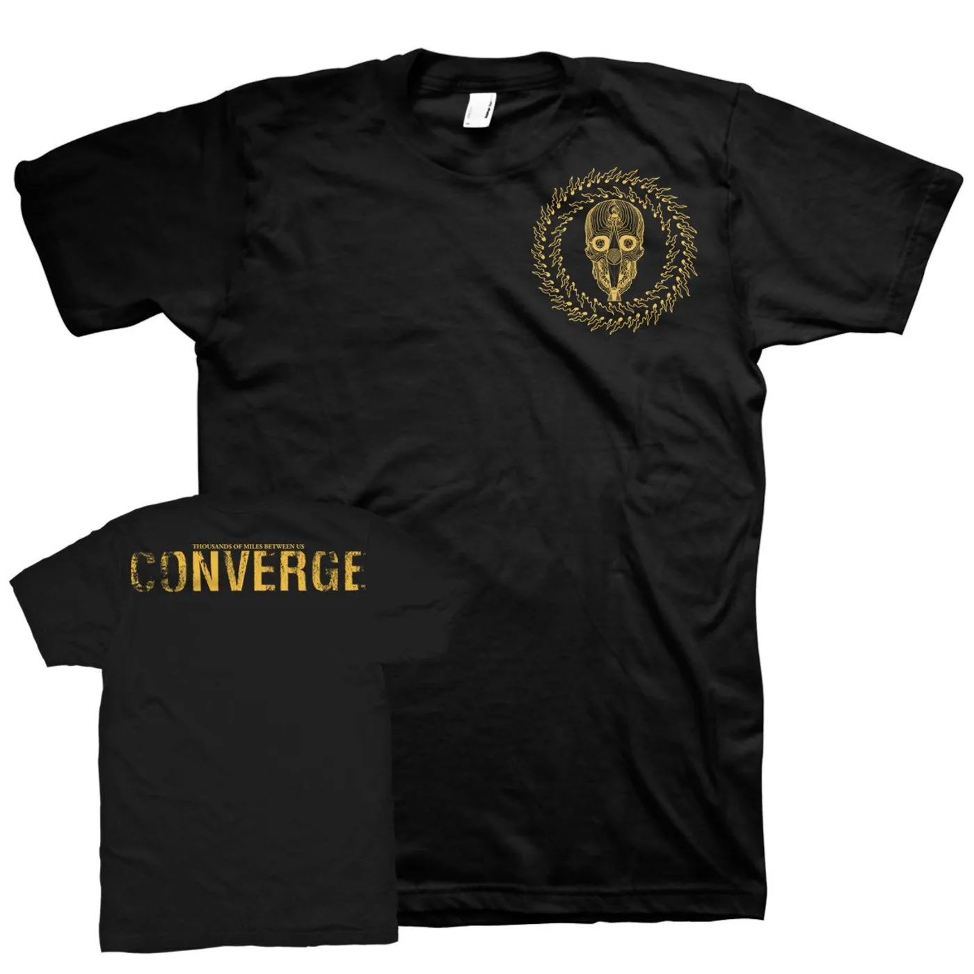 Converge Thousands of Miles Between Us Skull Badge T-shirt