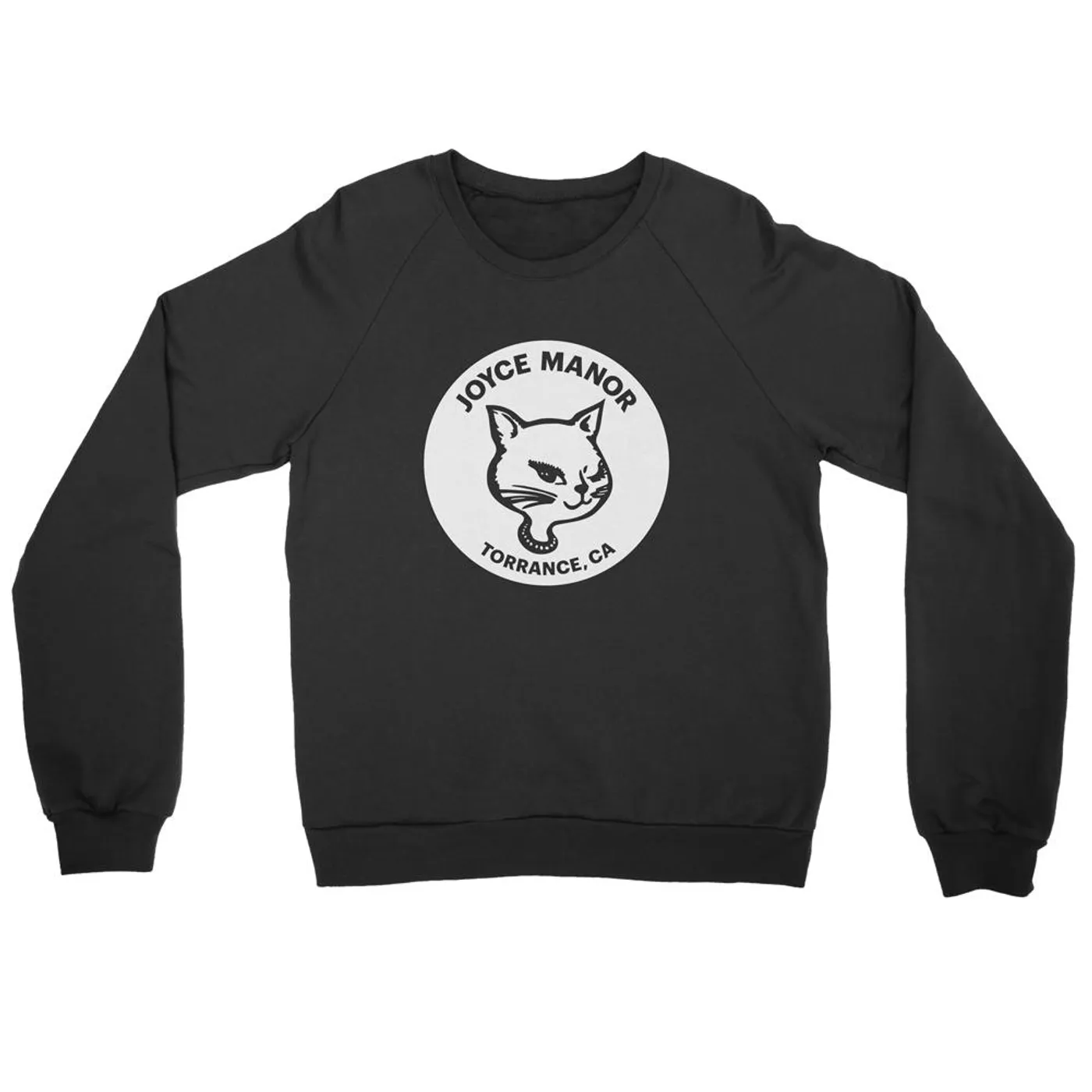 Joyce Manor Cat Crewneck (Black)