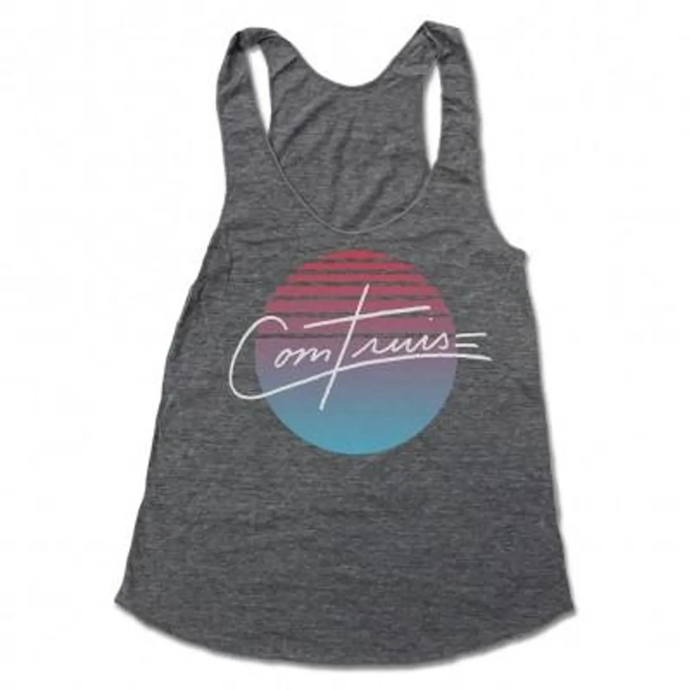 Com Truise Burst Womens Tank (Heather Grey)
