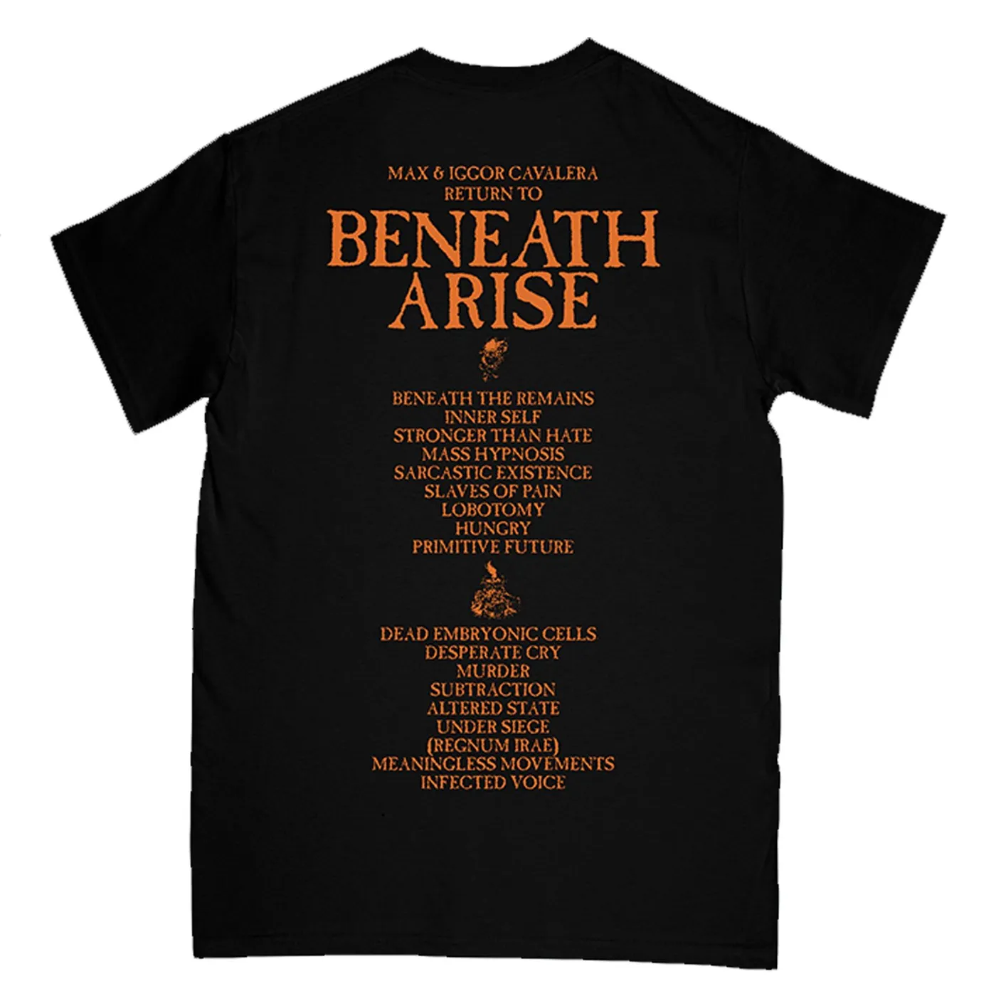 Cavalera Conspiracy Beneath Arise Tracklisting Womens T-Shirt (Black)