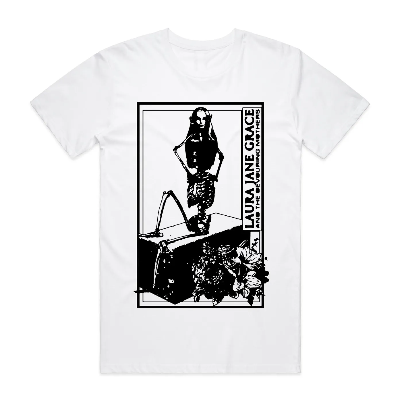Laura Jane Grace & the Devouring Mothers Heads Up Tee (White)