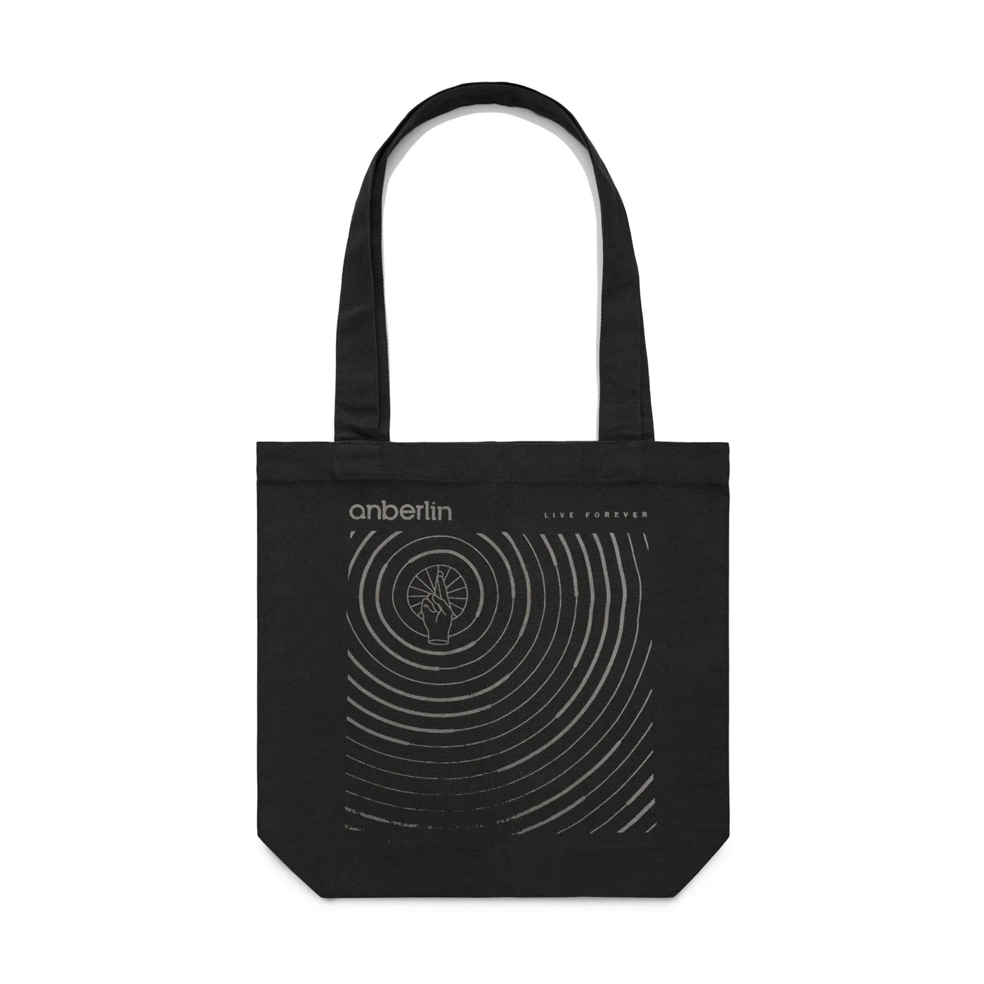 Anberlin Live Forever Tote Bag (Black)