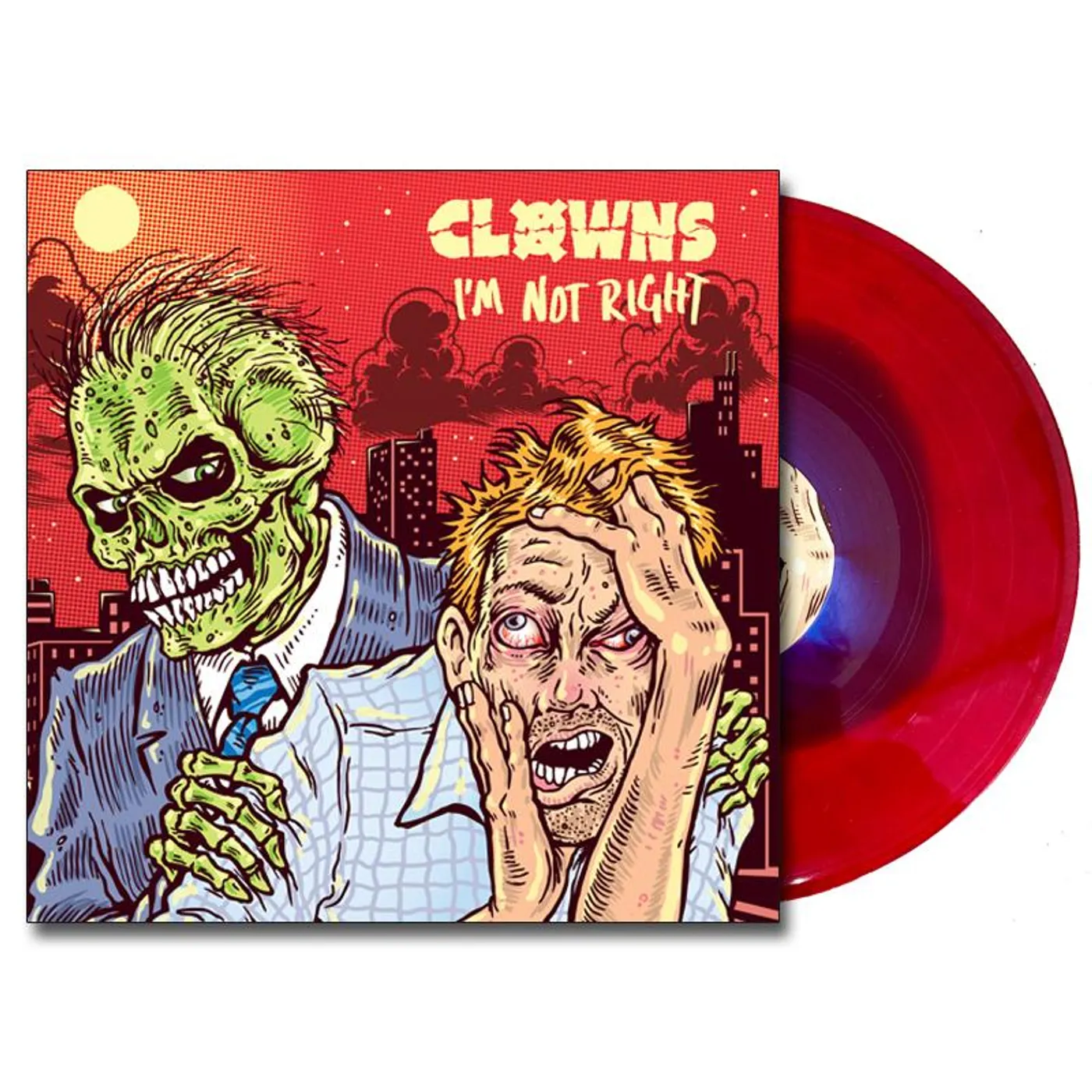 Clowns I'm Not Right LP (Bloodied/Bruised) (Vinyl)
