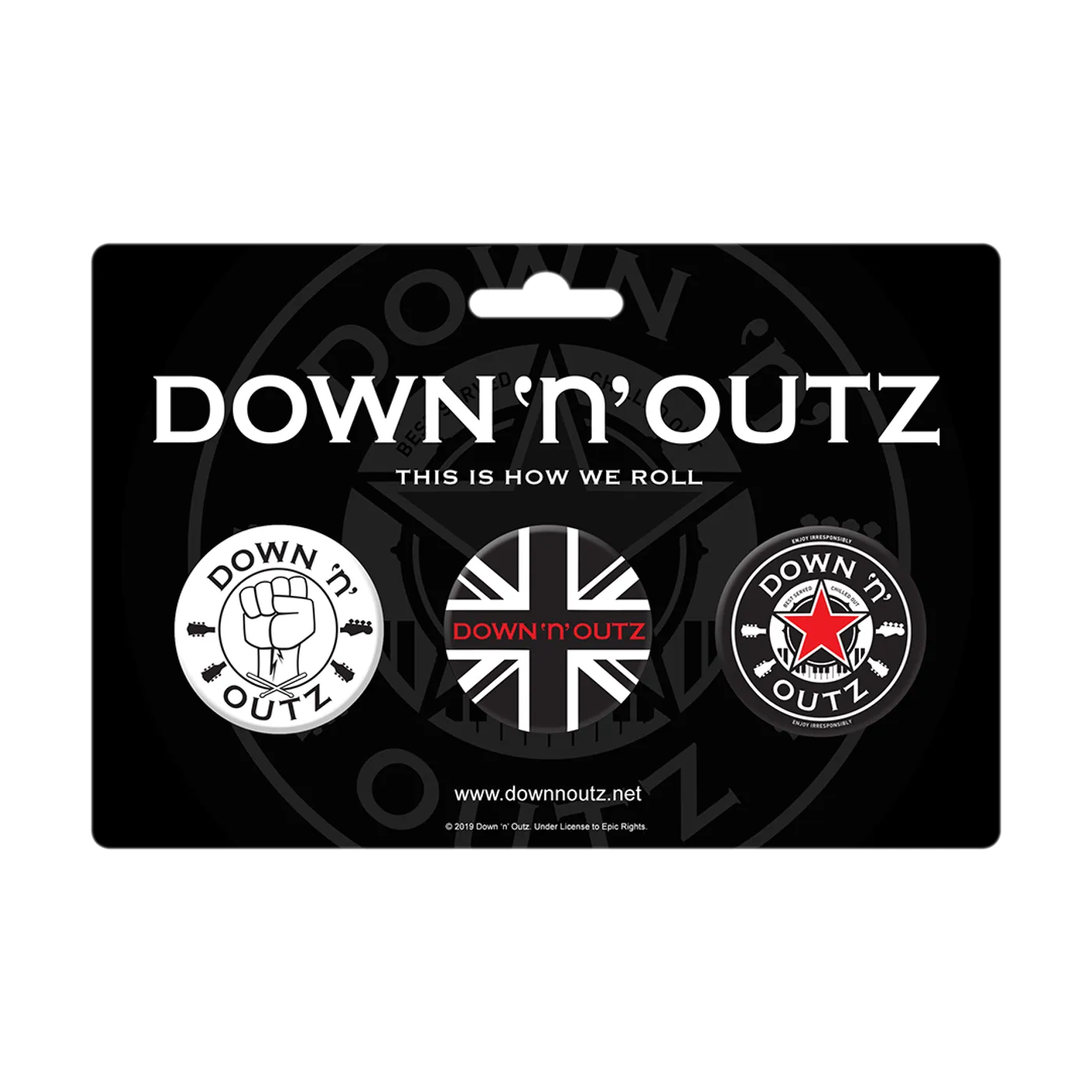 Down 'n' Outz Button Set