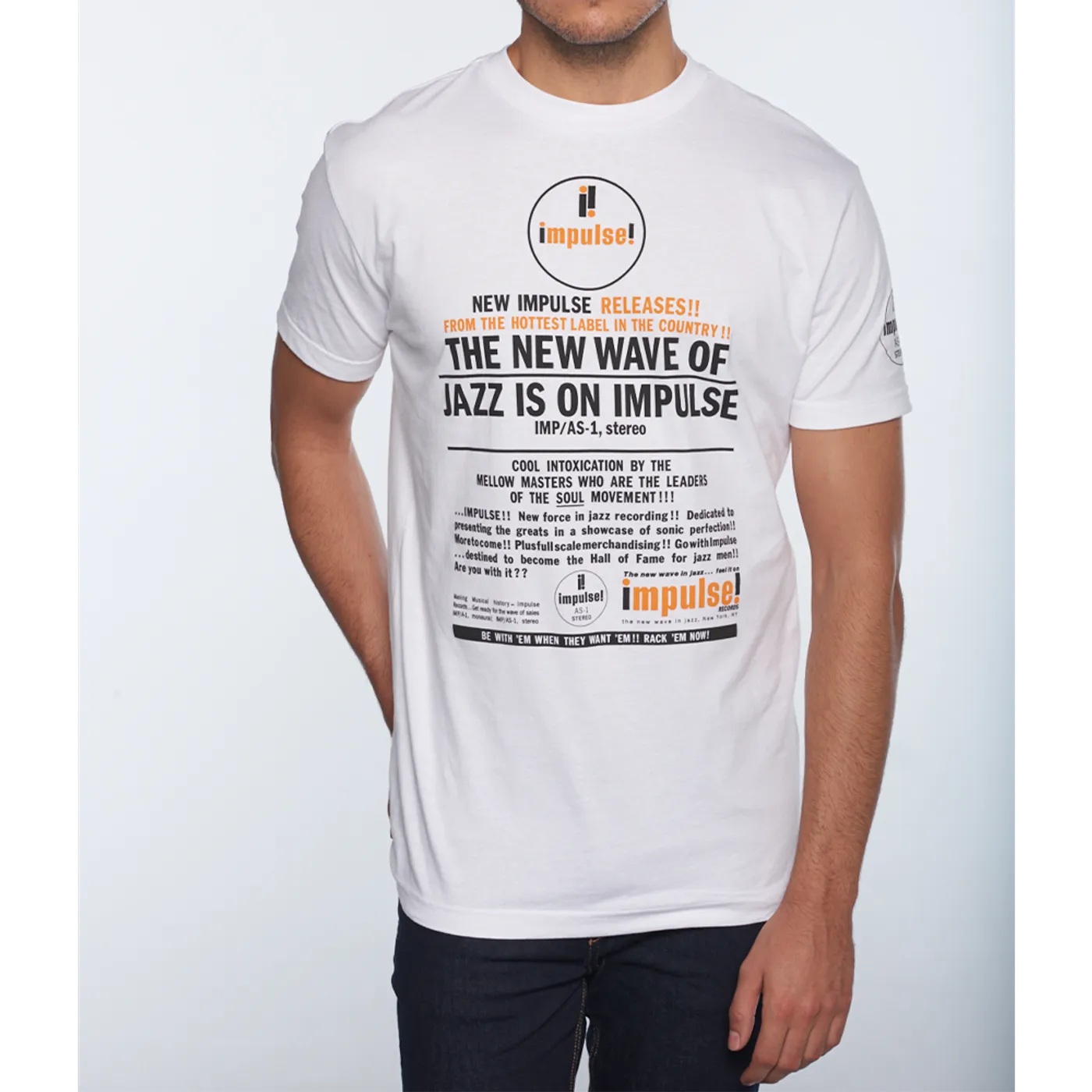 Impulse! Records Back Logo T-Shirt - White