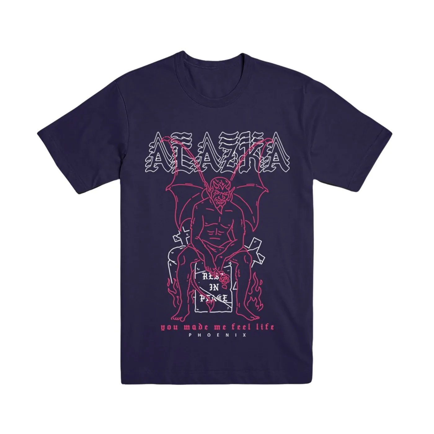 Alazka - Feel Life Navy Tee