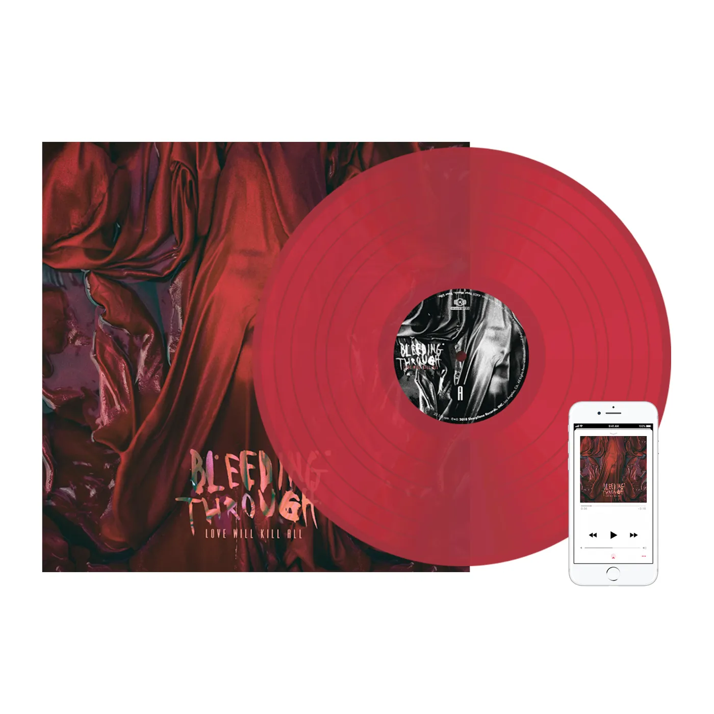 Bleeding Through - 'Love Will Kill All' Trans Red Vinyl
