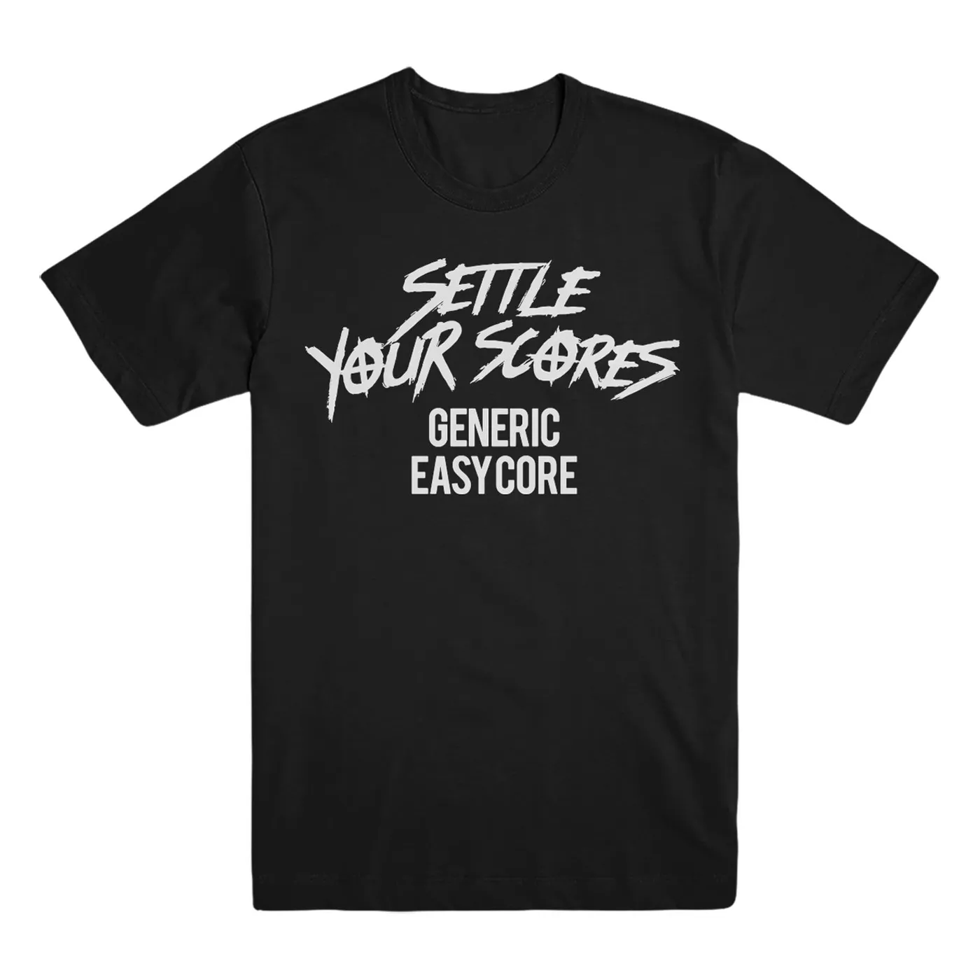 Settle Your Scores - Generic Tee Black