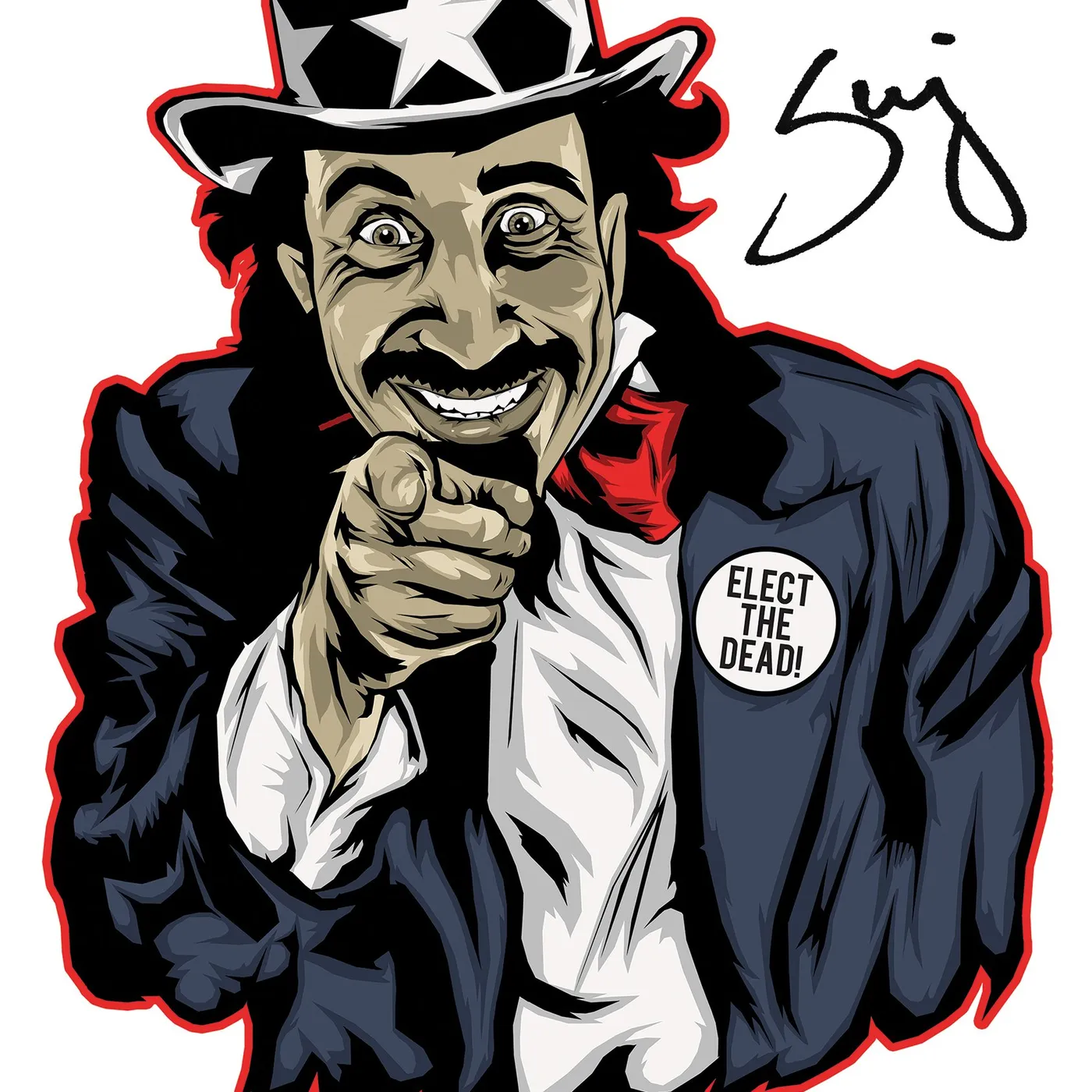 Serj Tankian Serj Wants You - Promotional Poster - Autographed