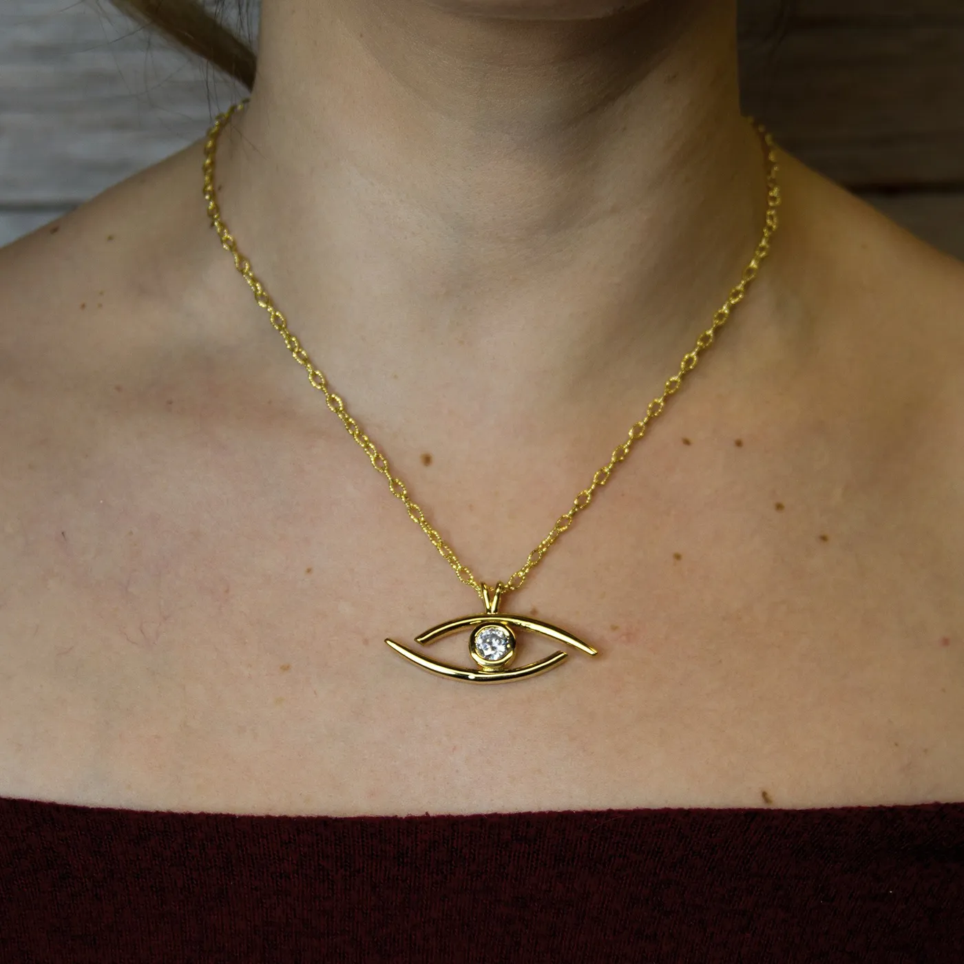 Serj Tankian "All Seeing Eye" - Pure Silver Pendant Dipped In 18K Yellow Gold - (Elect The Dead Inspired) w/Autographed Jewelry Box