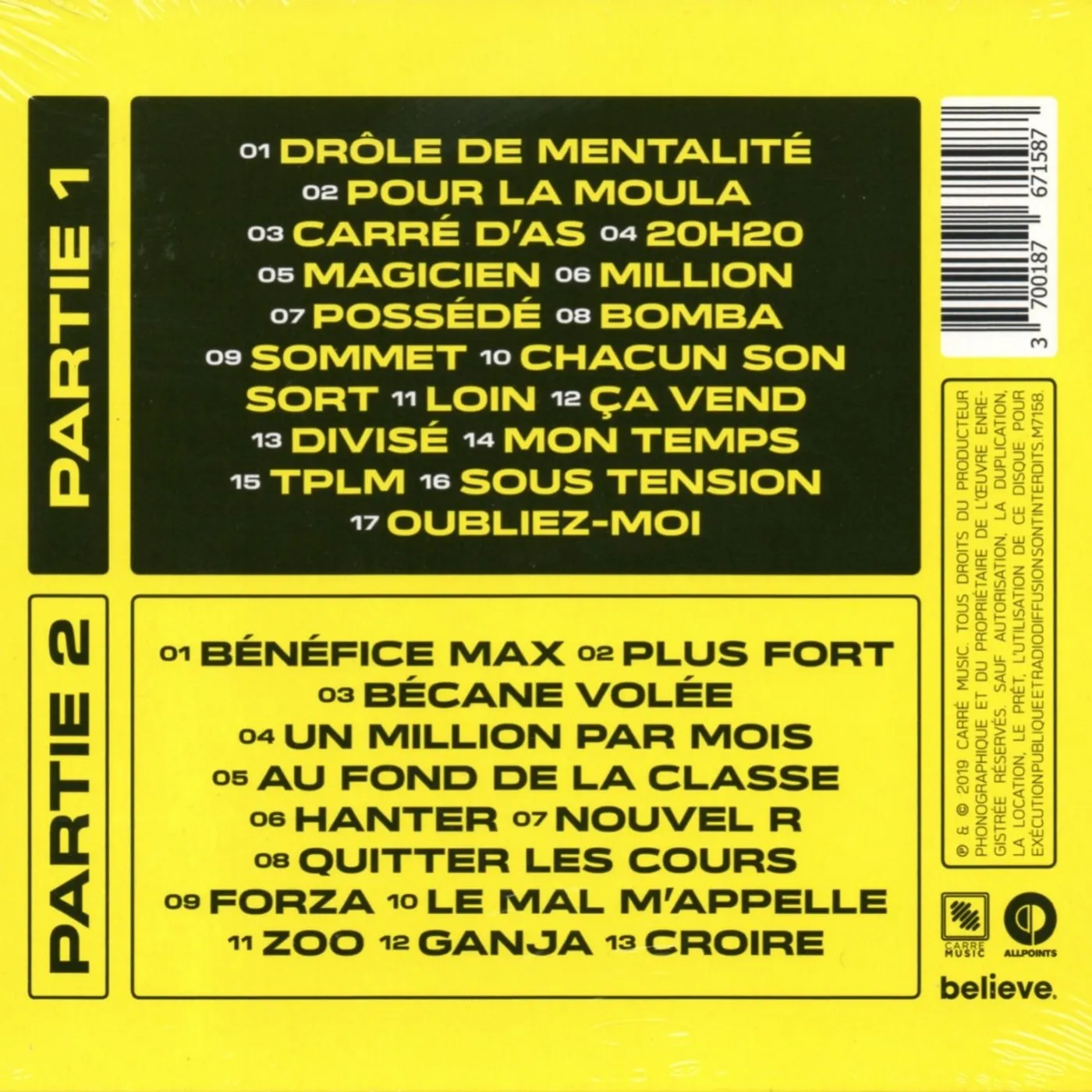 Djadja & Dinaz / Drôle de mentalité, pt. 1 & 2 - 2CD