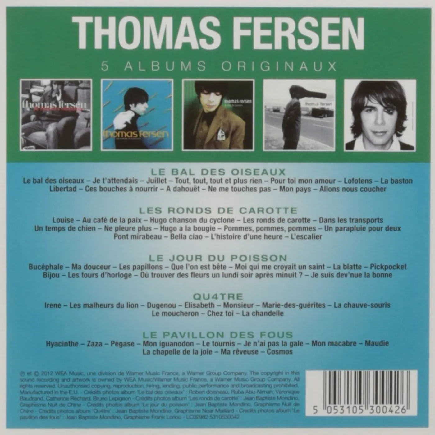 Thomas Fersen / Original Album Series: 5 albums - 5CD