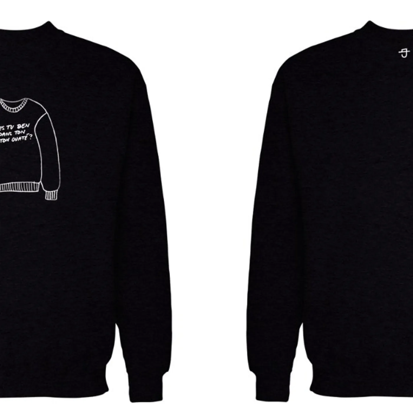 Bleu Jeans Bleu / T'es tu ben dans ton coton ouaté? - Coton Ouaté Noir