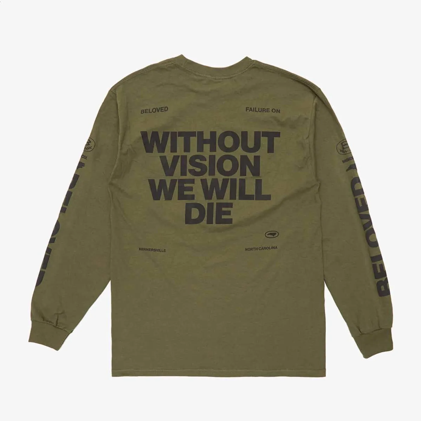 The Beloved 'Vision' Long Sleeve Tee - Military Green
