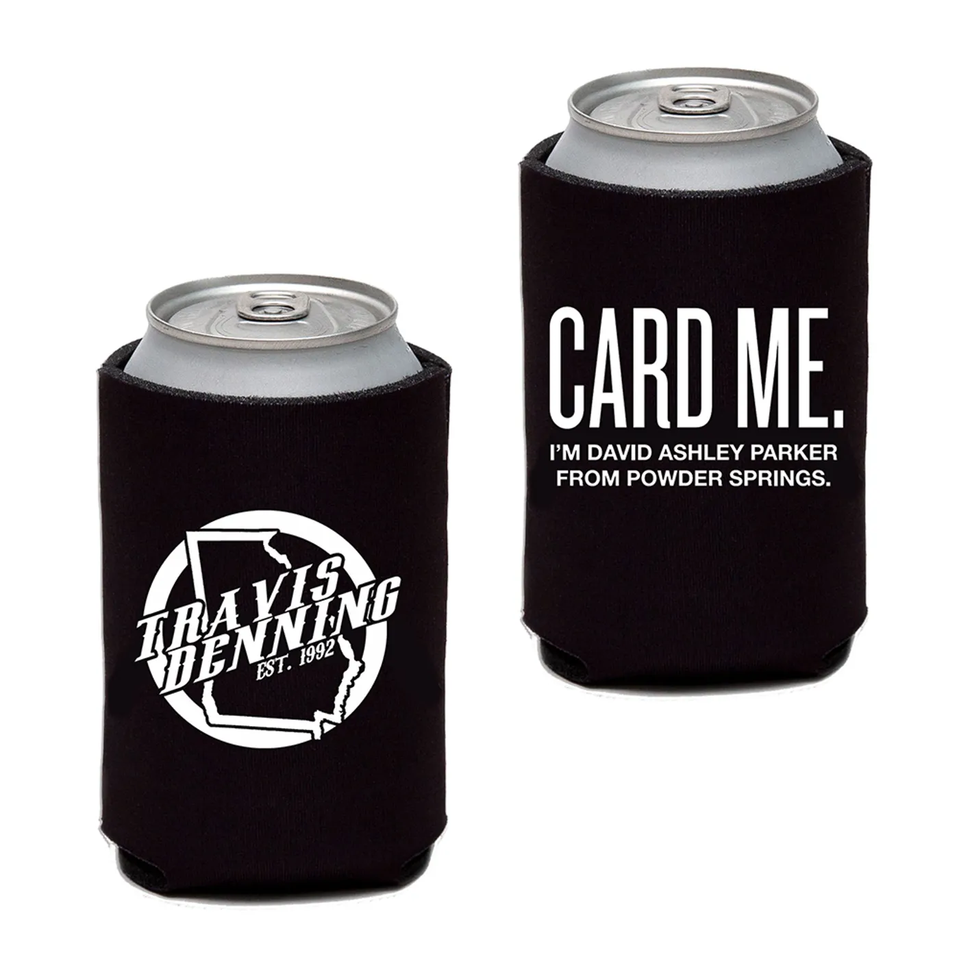 Travis Denning David Ashley Parker Card Me Black Can Insulator