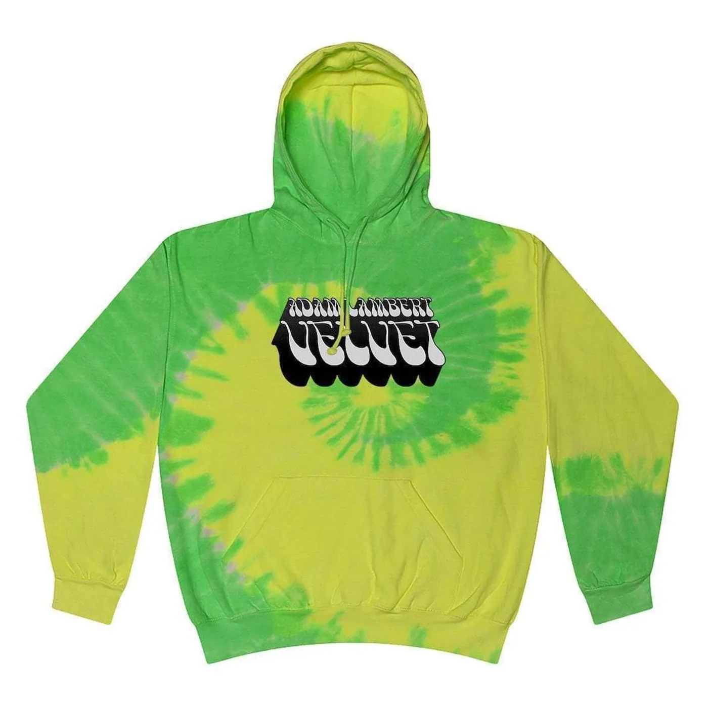 Adam Lambert Lime Green Tie-Dye Hoodie
