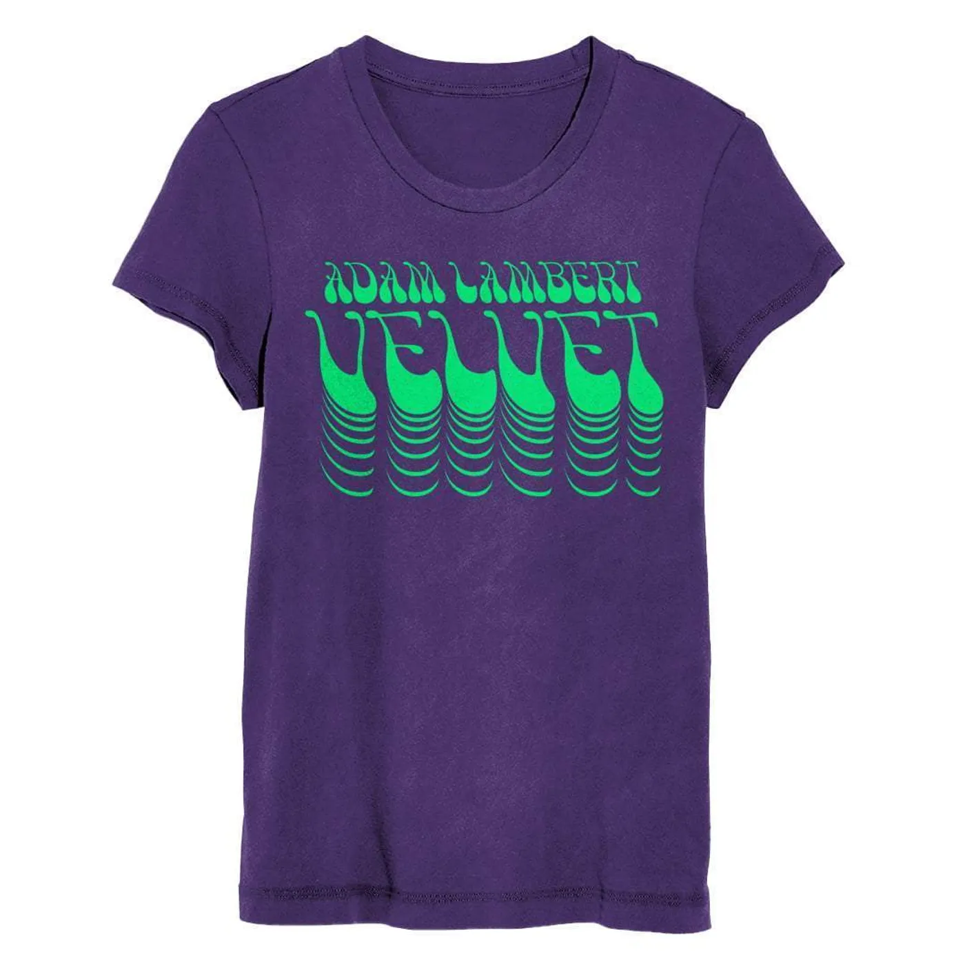 Adam Lambert Purple Women's Flock Tee