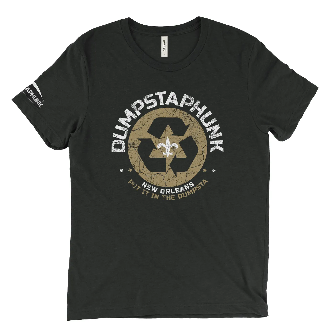 Dumpstaphunk Recycle Logo - Black & Gold