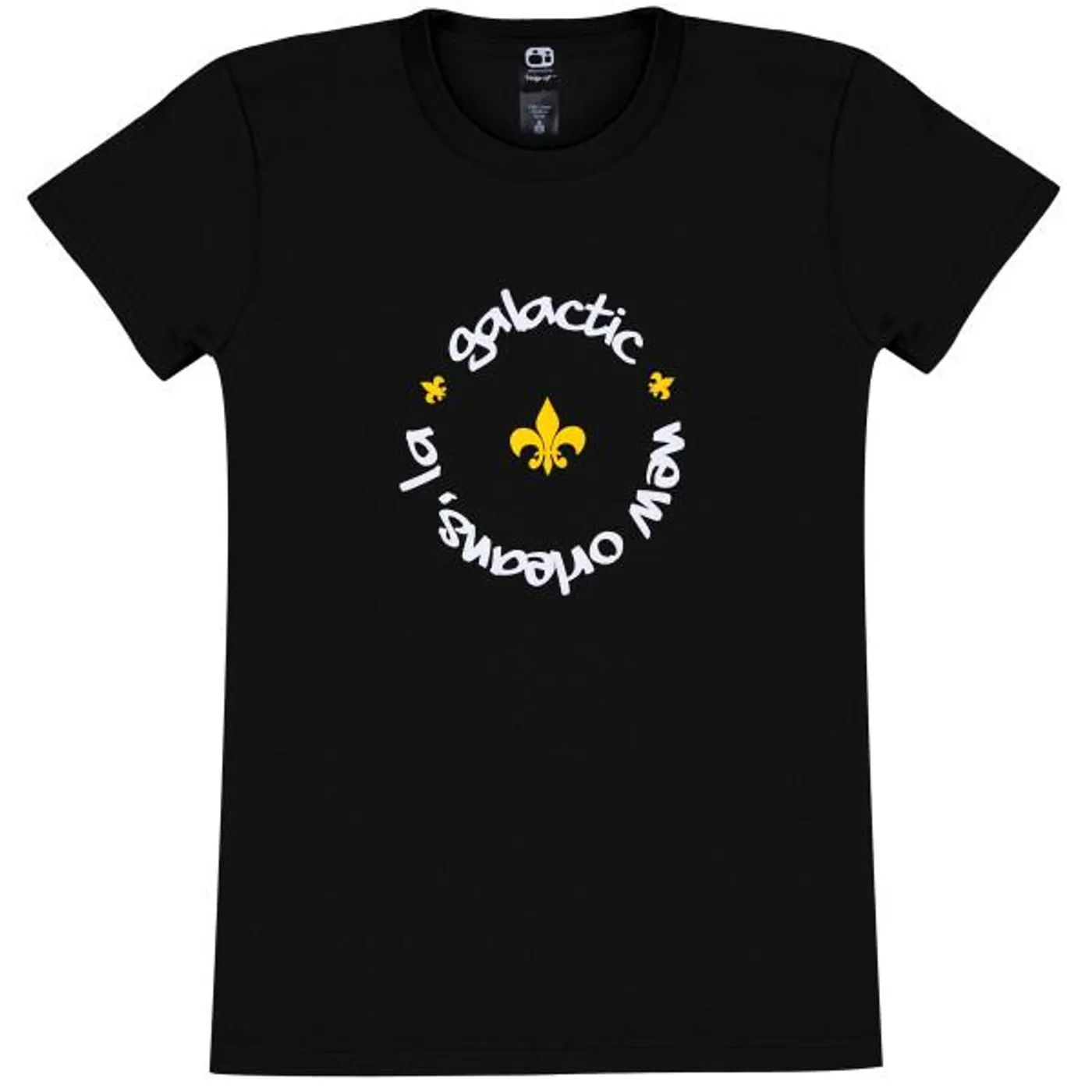 Galactic Ladies Fleur-De-Lis Baby Tee - Black