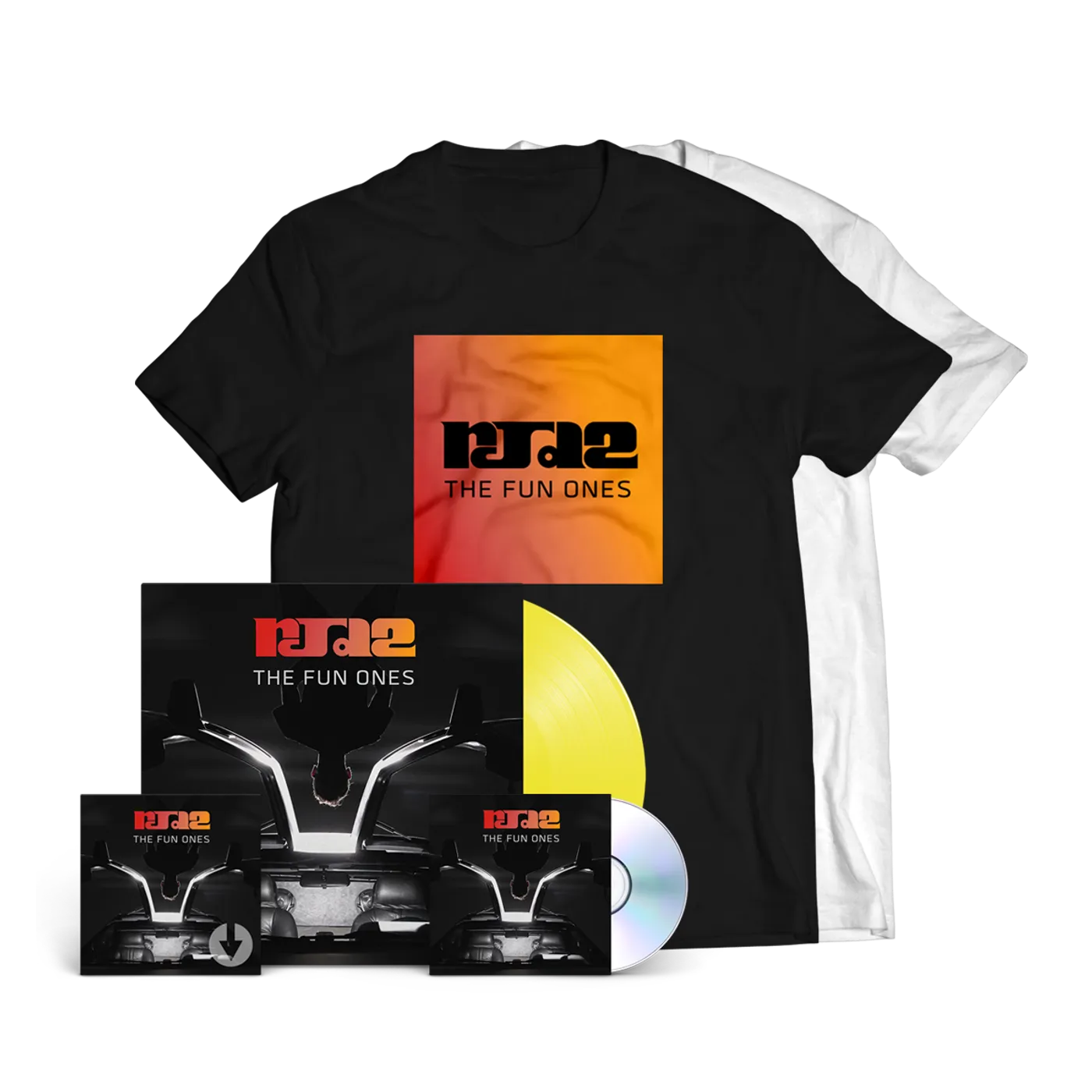 RJD2 The Fun Ones Square T-Shirt + CD + Vinyl + Download
