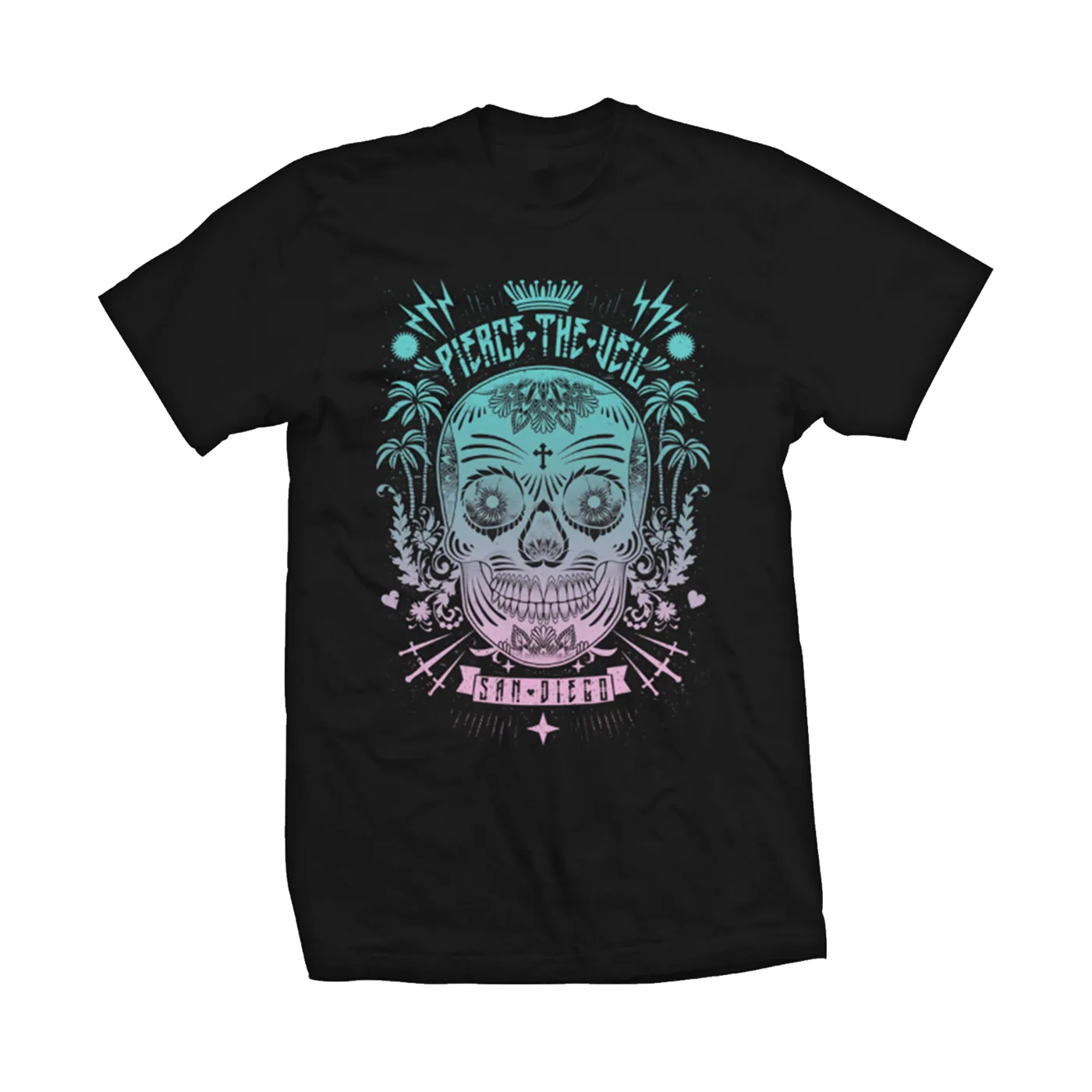 Pierce The Veil Sugar Skull Tee