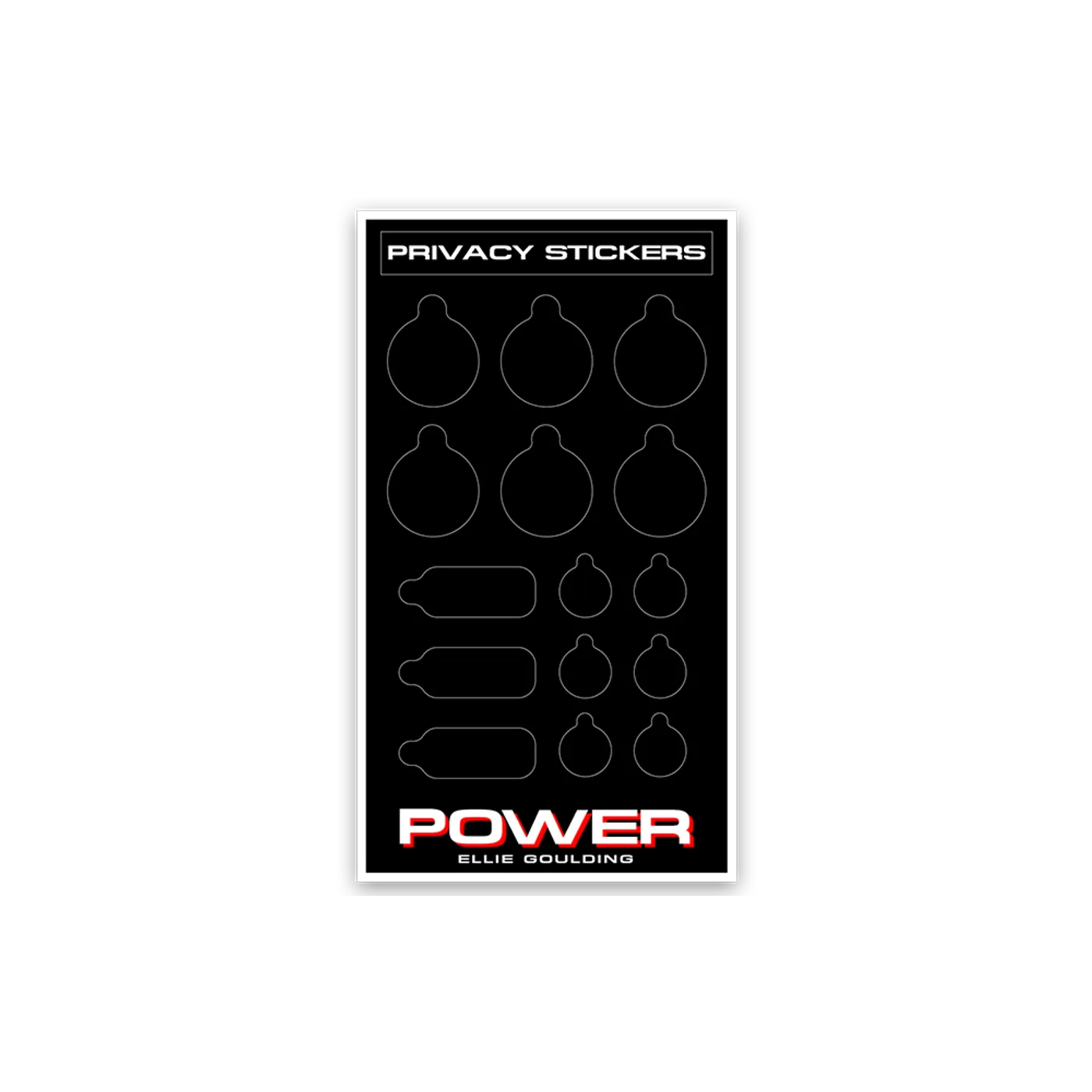 Ellie Goulding Power Privacy Stickers