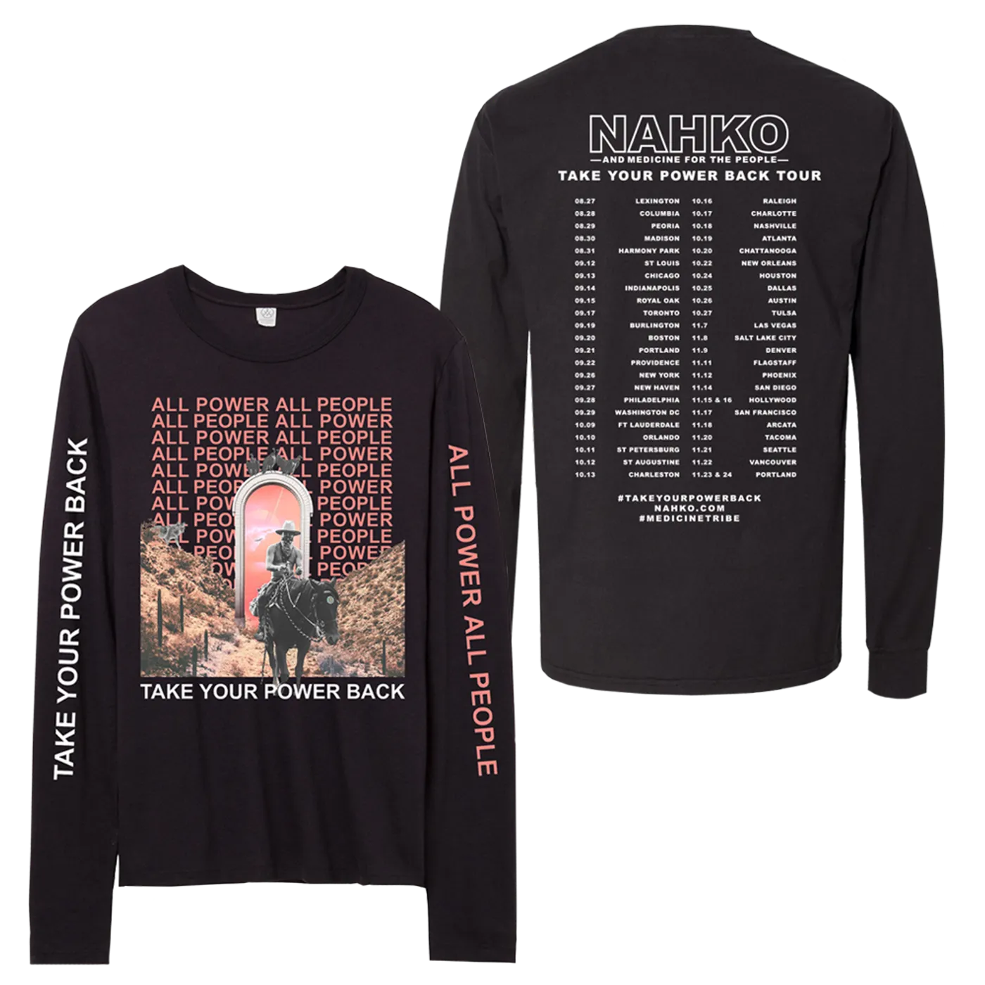 Nahko And Medicine For The People Take Your Power Back Tour T-Shirt