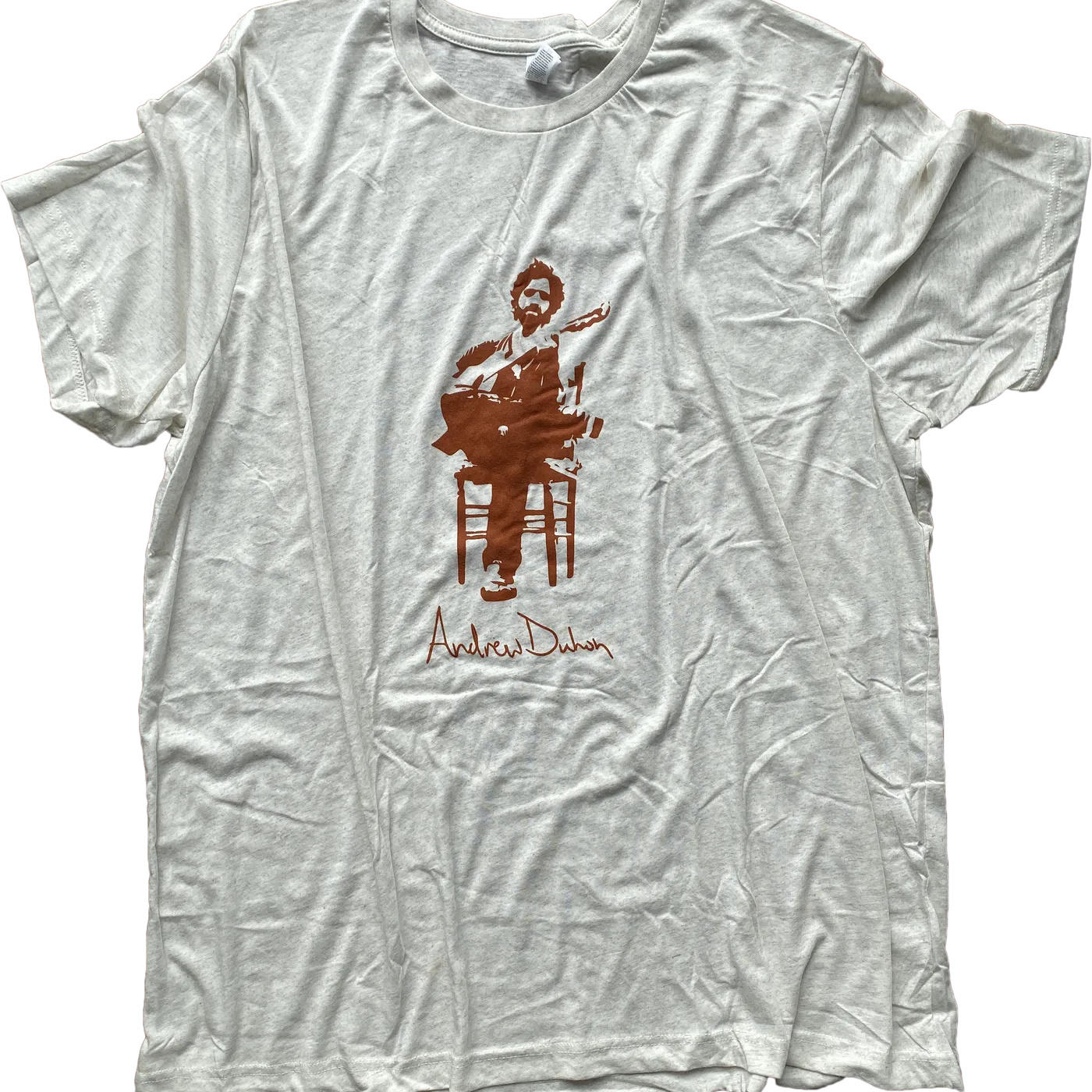 Andrew Duhon Ladies Silhouette Shirt- Light Grey/Red Shirt