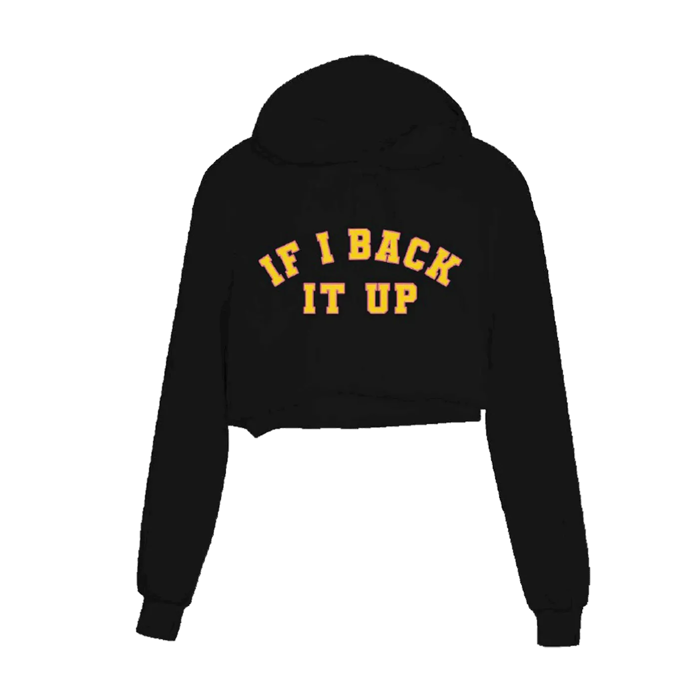 Cookiee Kawaii If I Back It Up Crop Hoodie