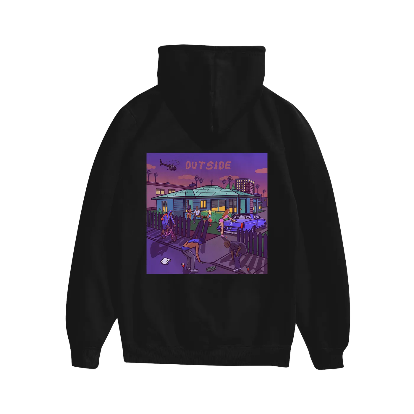 Bino Rideaux Outside Black Hoodie