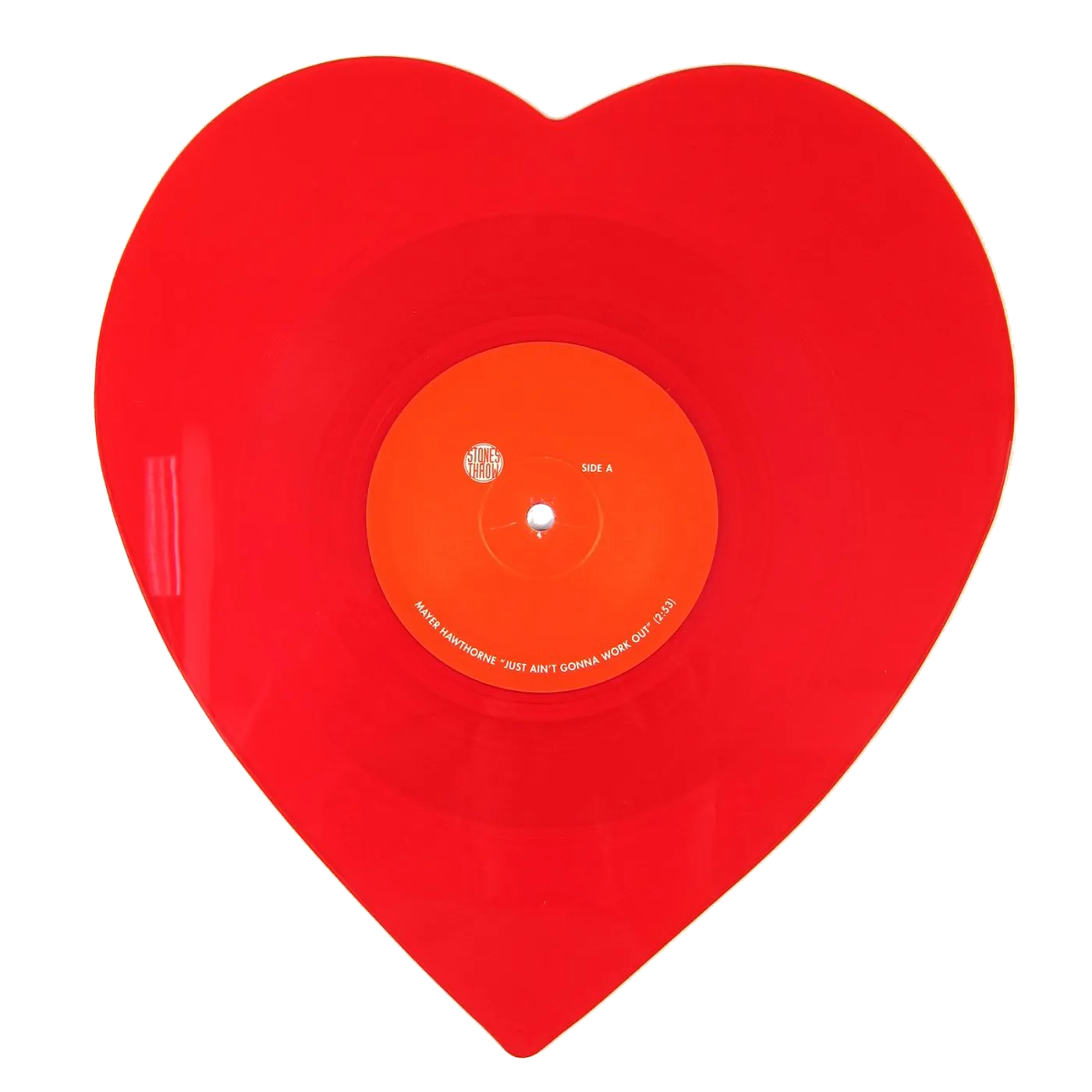 Mayer Hawthorne Just Ain't Gonna Work Out 10" Heart Shaped Vinyl