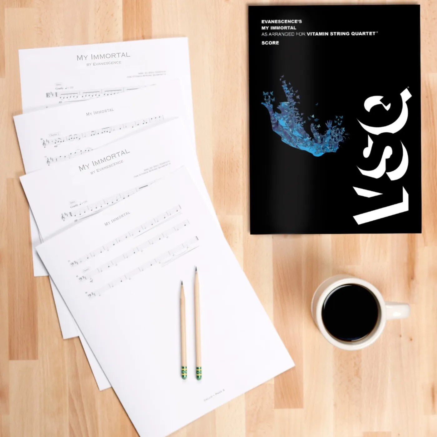 Vitamin String Quartet Evanescence's "My Immortal" as Arranged for VSQ (Sheet Music)