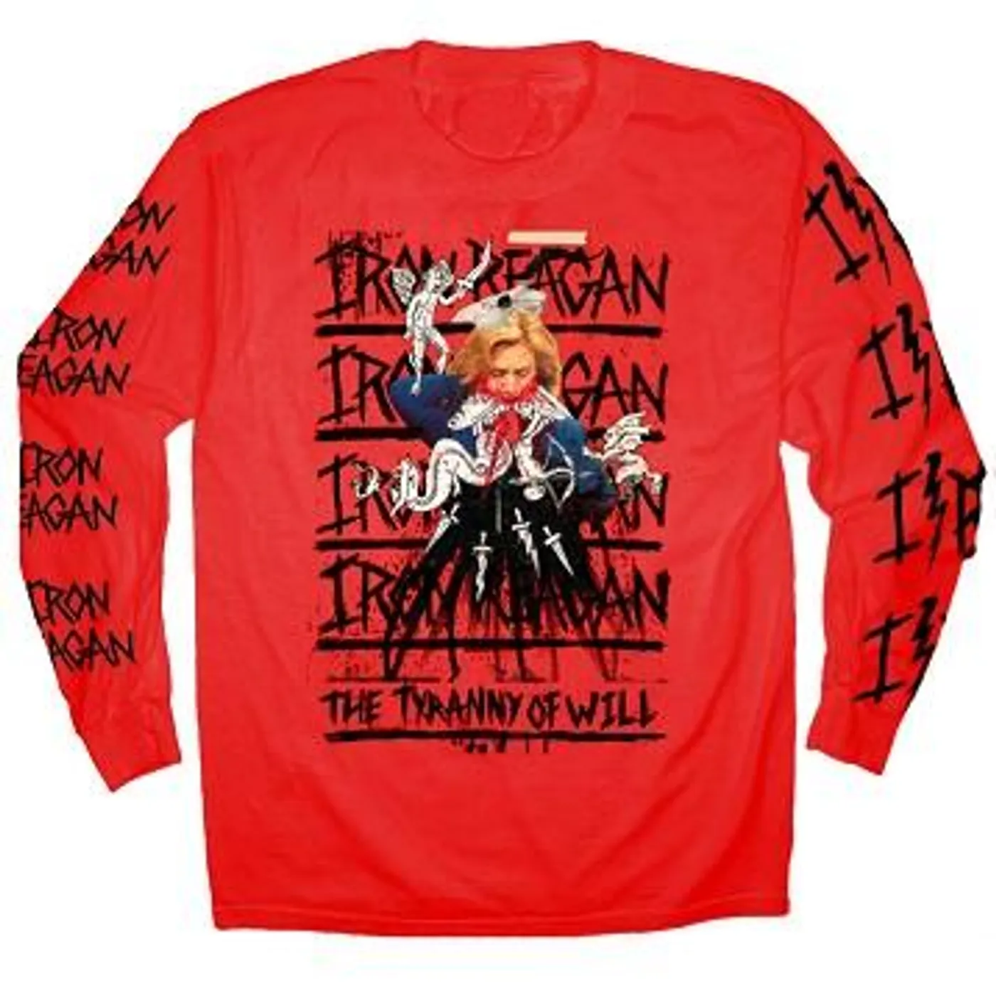 Iron Reagan Hillary Red Long Sleeve