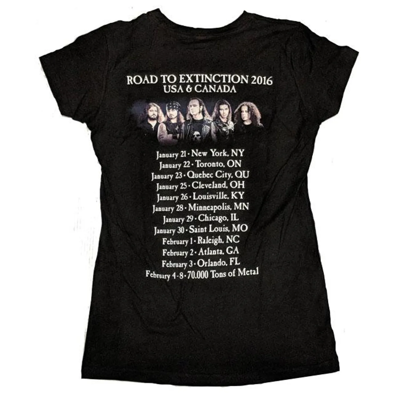 Moonspell Black Tour Girls T-Shirt