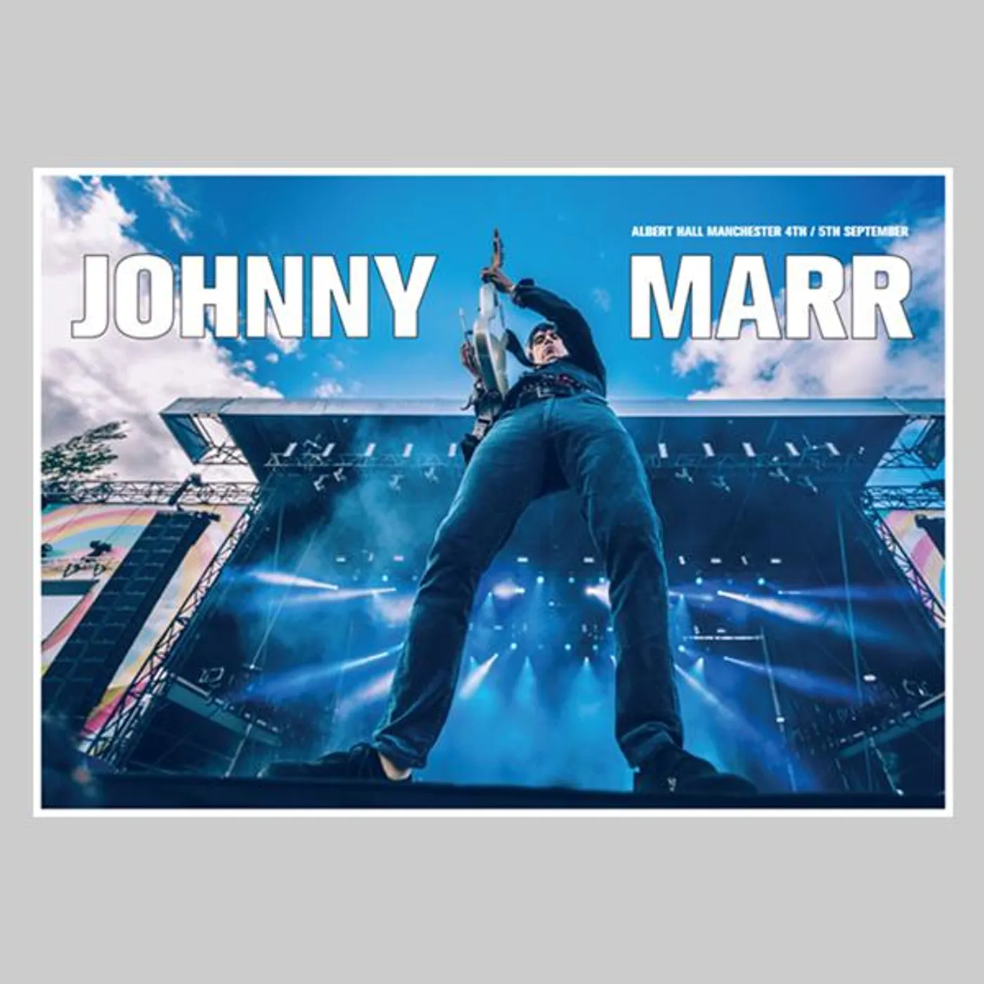 JOHNNY MARR ALBERT HALL MANCHESTER POSTER