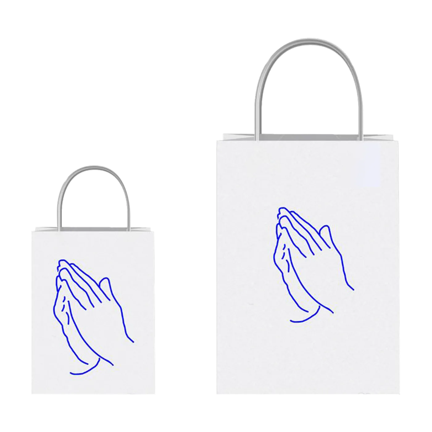 ALY & AJ LARGE WHITE PAPER BAG