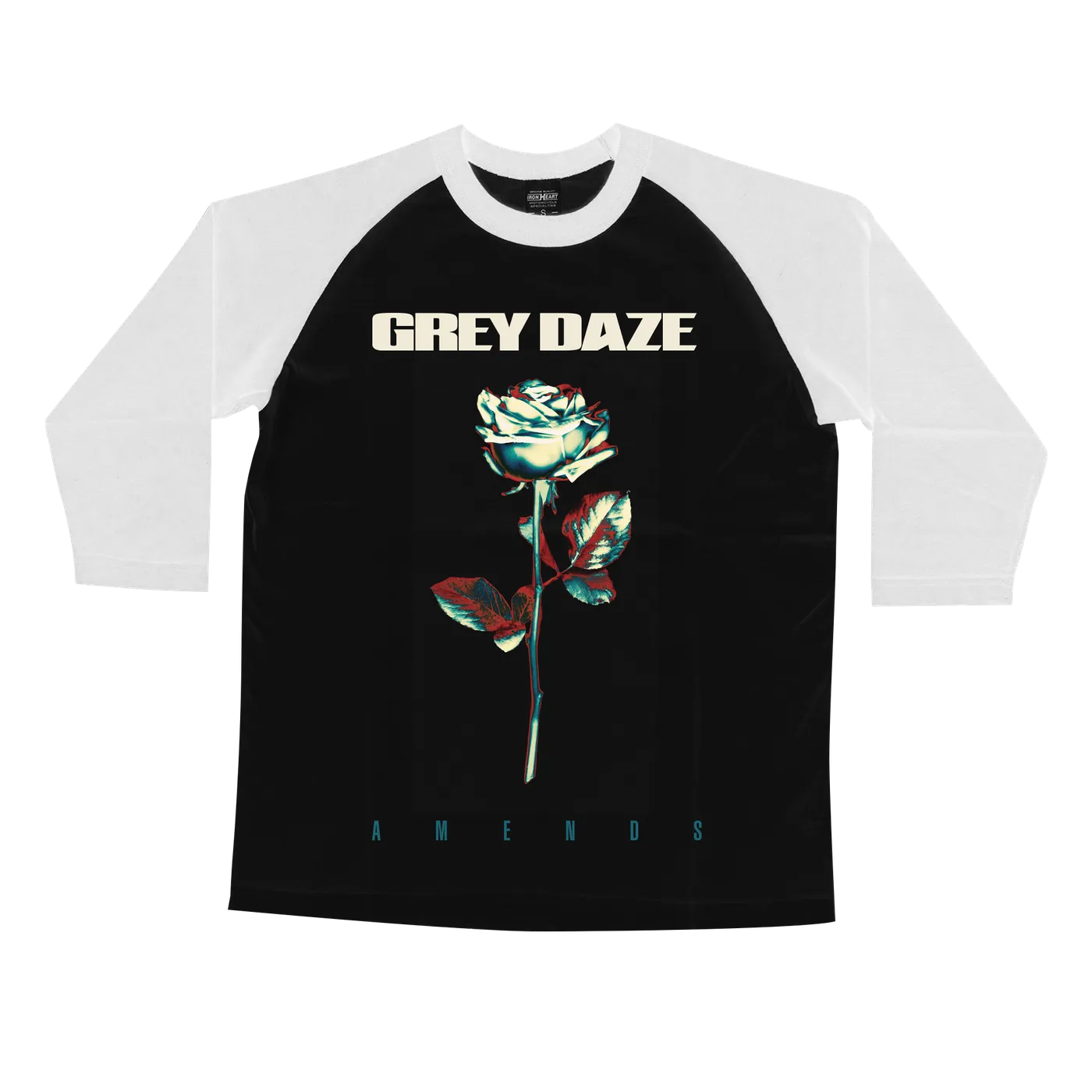 Grey Daze Rose Baseball T-Shirt