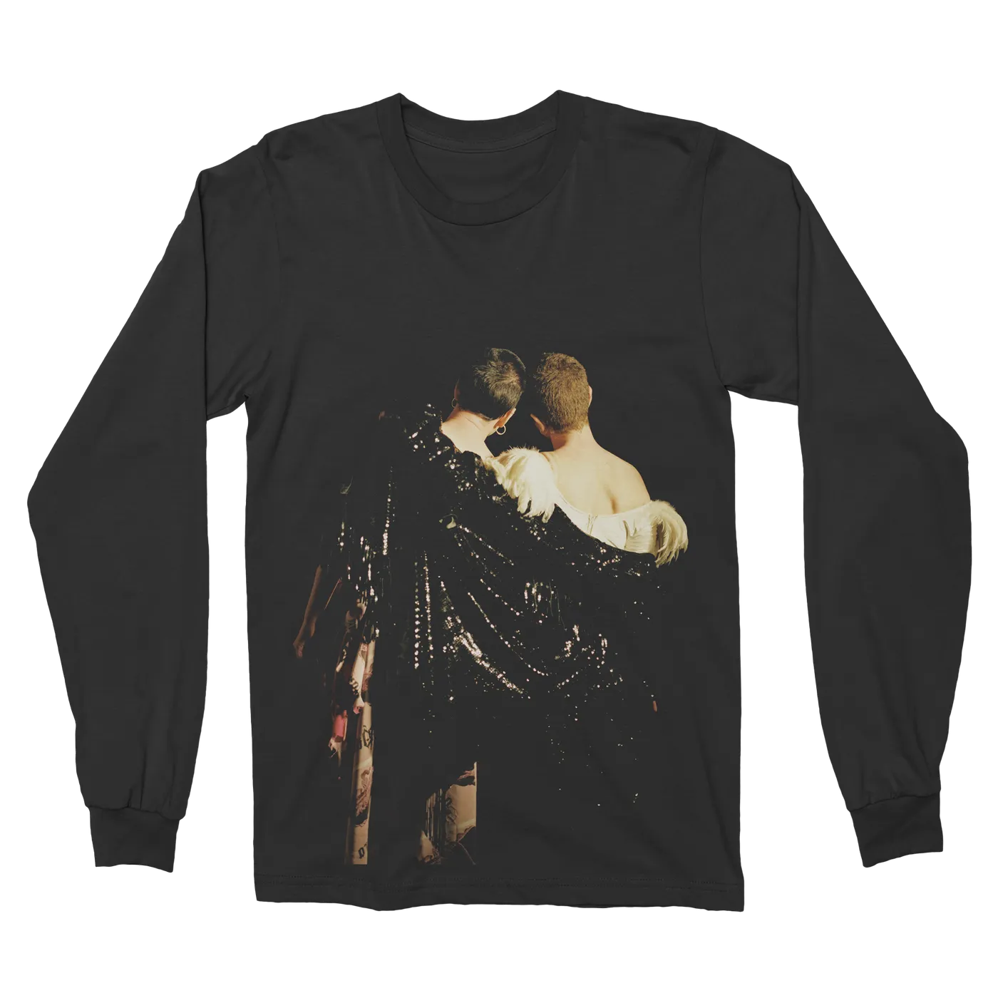 Overcoats The Fight Black Long Sleeve T-Shirt