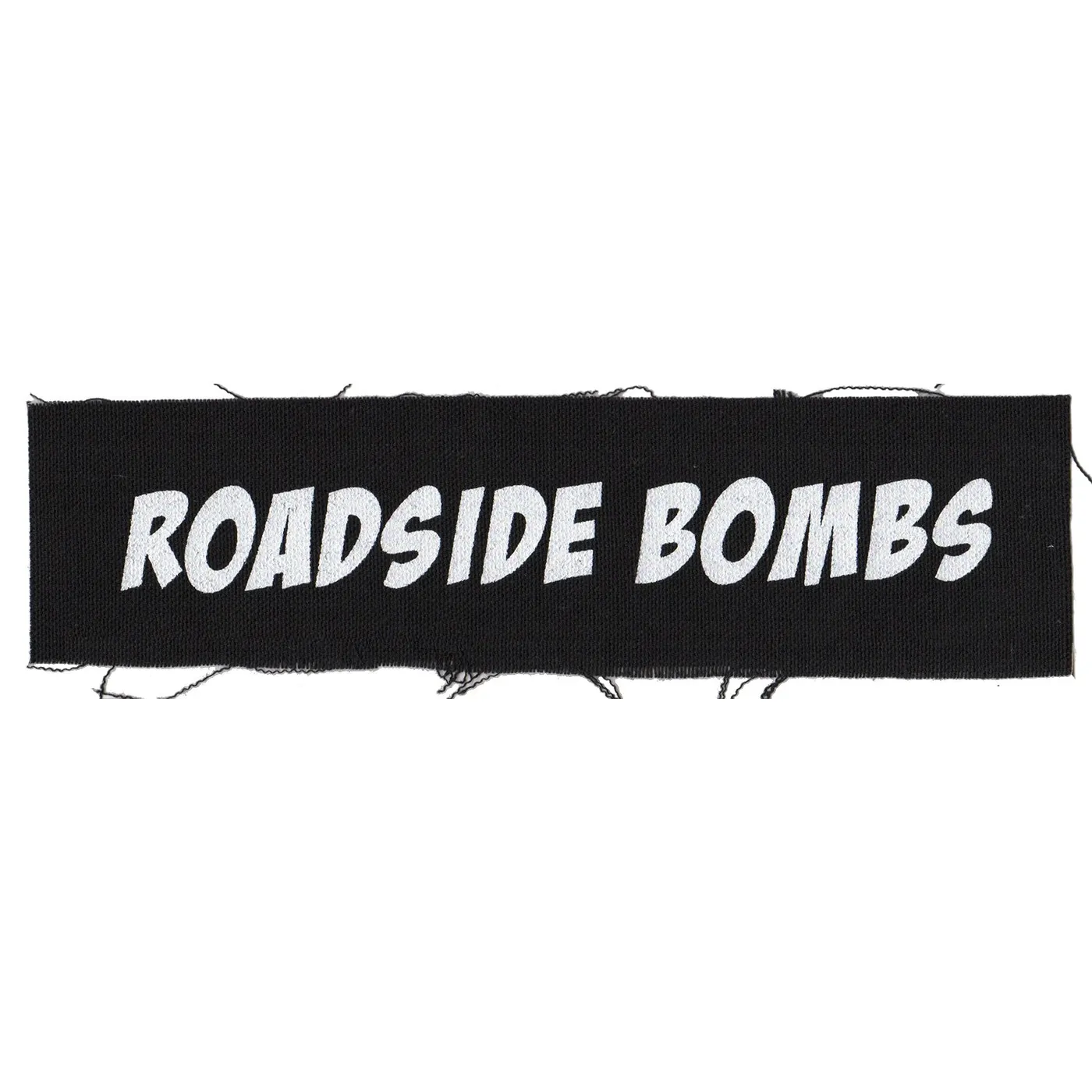 Roadside Bombs - Text Logo - Black - Patch - Cloth - Screenprinted - 8" x 3"