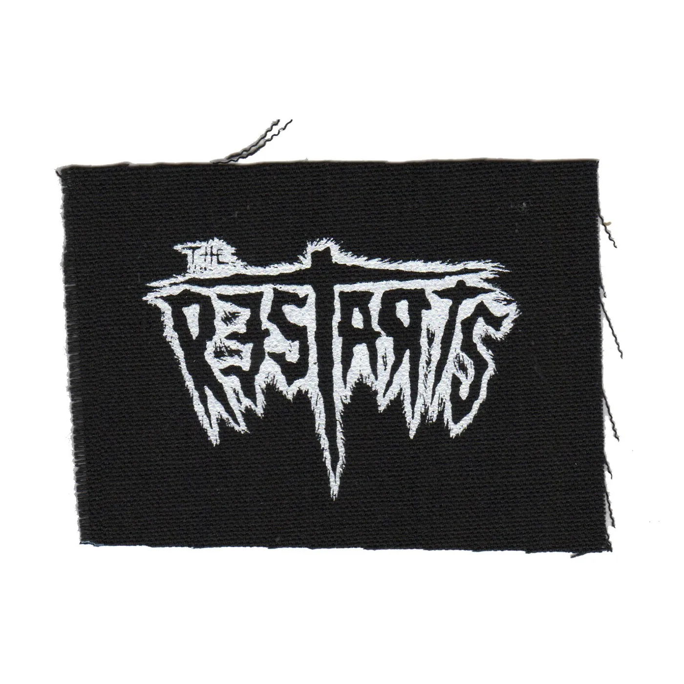 The Restarts - Logo - Black - Patch - Cloth - Screenprinted - 4" x 3"