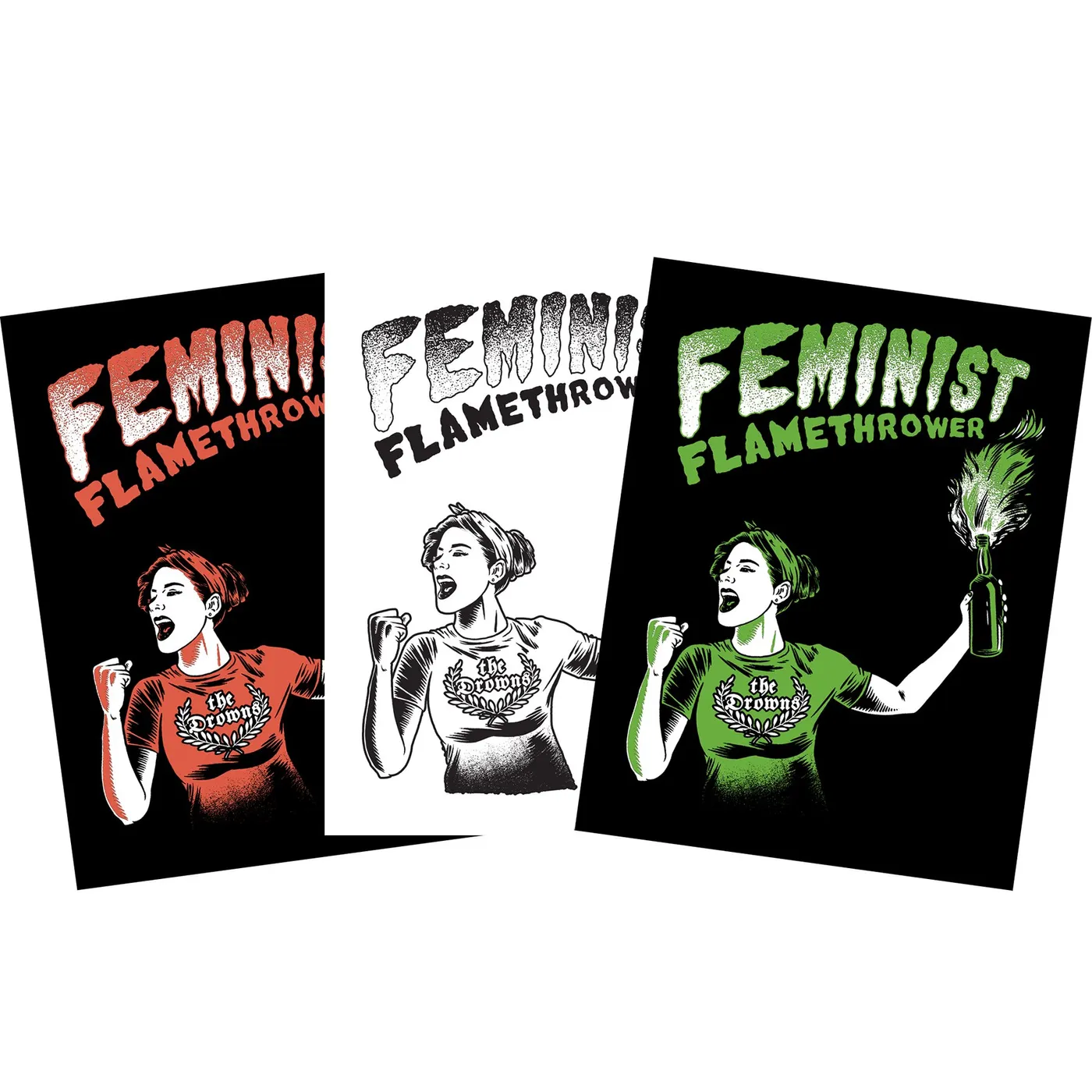 The Drowns - Feminist Flamethrower Sticker Pack