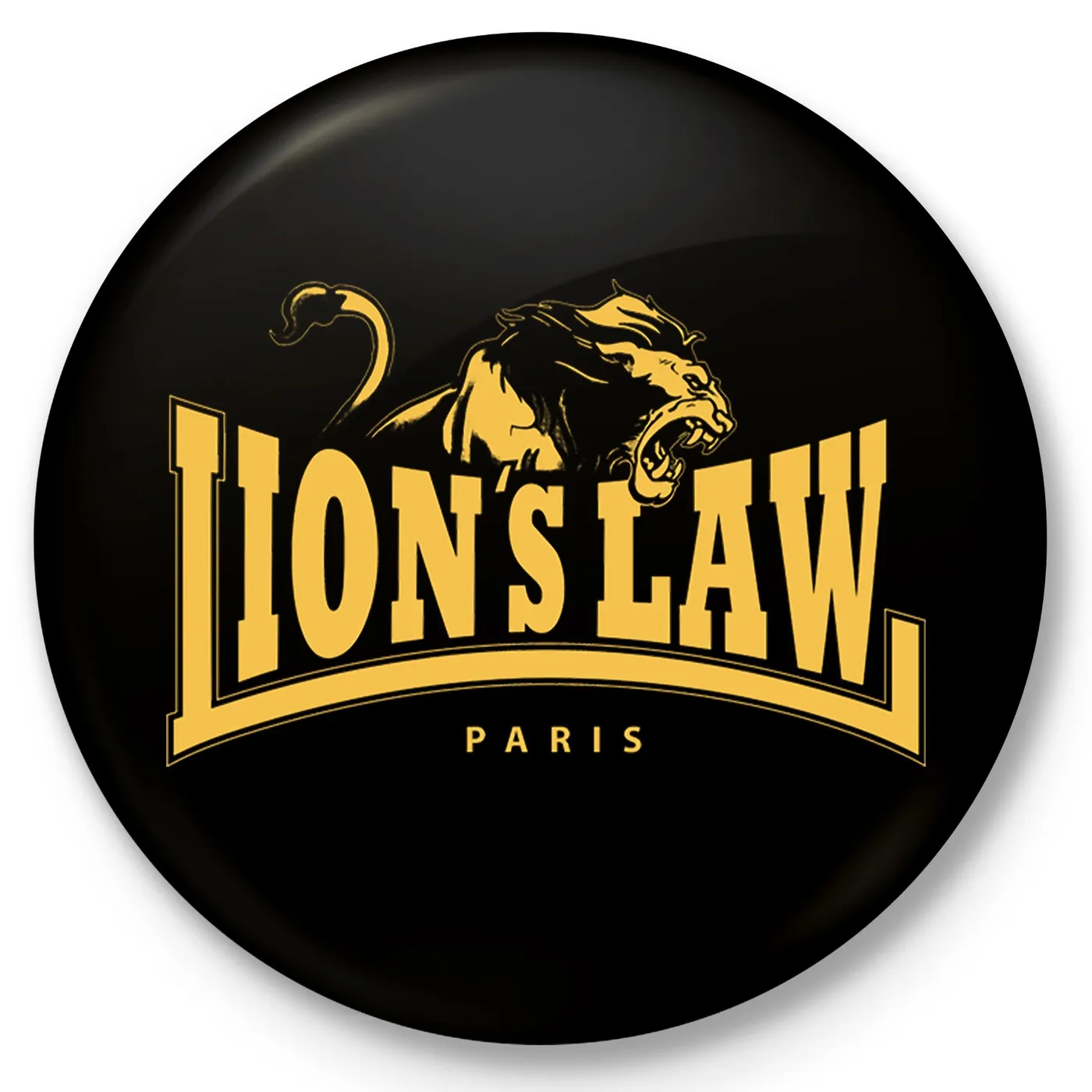 Lion's Law - Paris Logo - Button - 1"