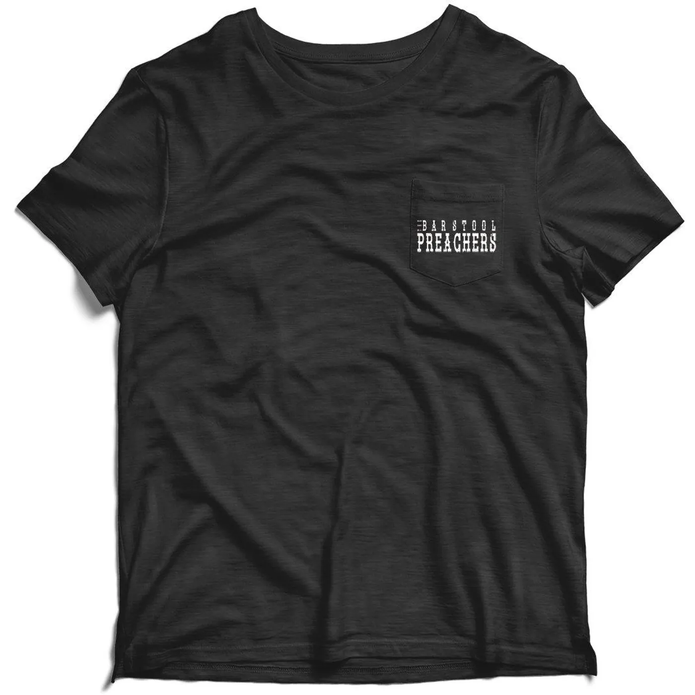 The Bar Stool Preachers - Snake Logo - Black - Pocket T-Shirt