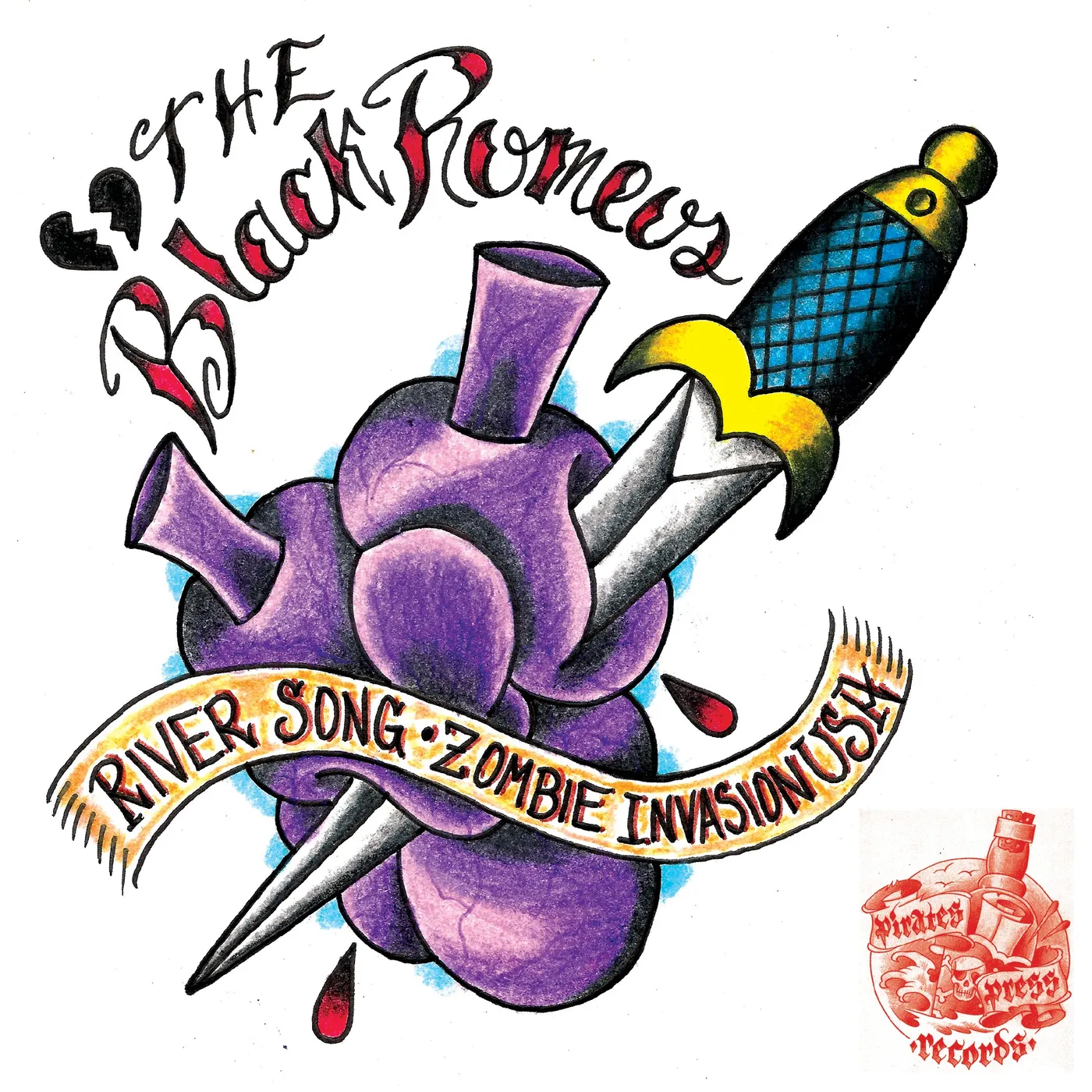 The Black Romeos / The Sore Thumbs - Split 7" (Vinyl)