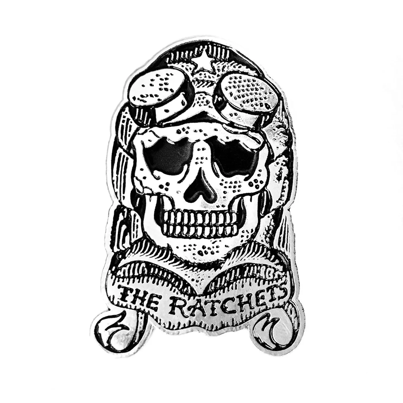 The Ratchets - Skull Logo - 1.5" Enamel Pin