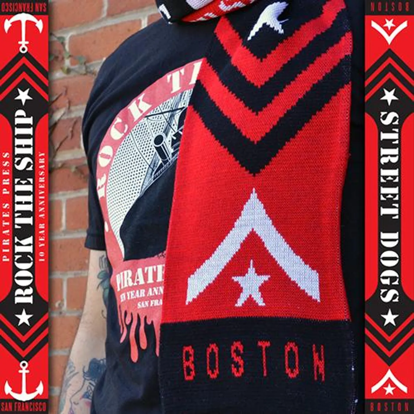 Pirates Press Records - 10th Anniversary Rock The Ship - Scarf - Street Dogs