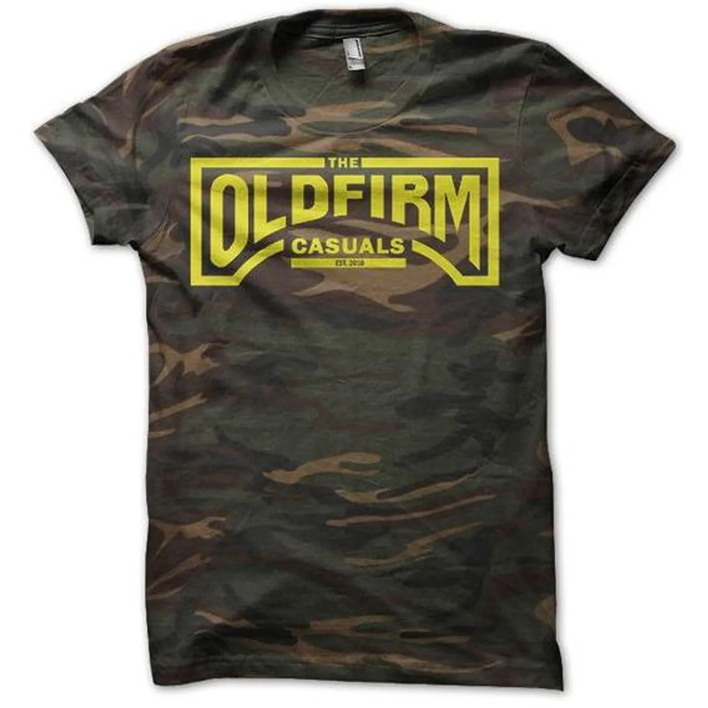 The Old Firm Casuals - Logo - Silver on Black - T-Shirt