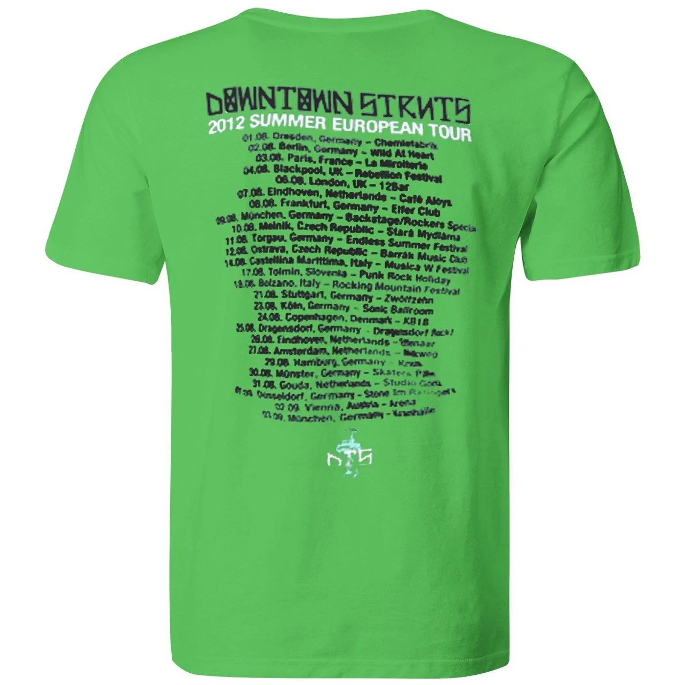 Downtown Struts - Victoria Tour - Green - T-Shirt