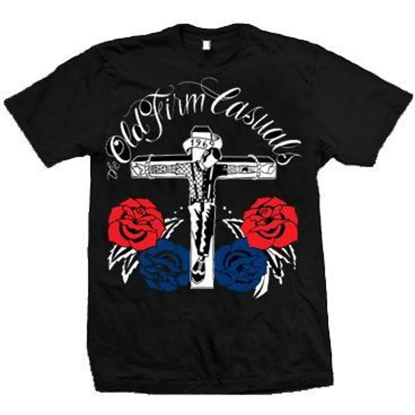 The Old Firm Casuals - Crucified - Red & Blue Roses - T-Shirt